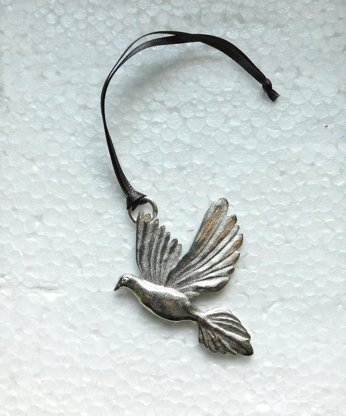 Dove of Peace Hand Made Pewter Christmas Tree Decoration Made in England Xmas