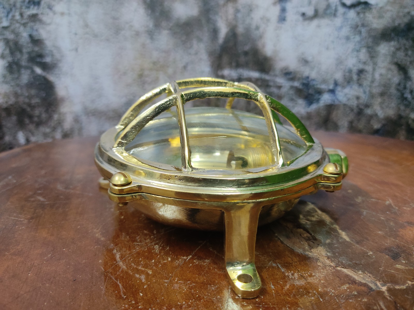 Industrial Style Dome Small Brass Light Ceiling Lamp
