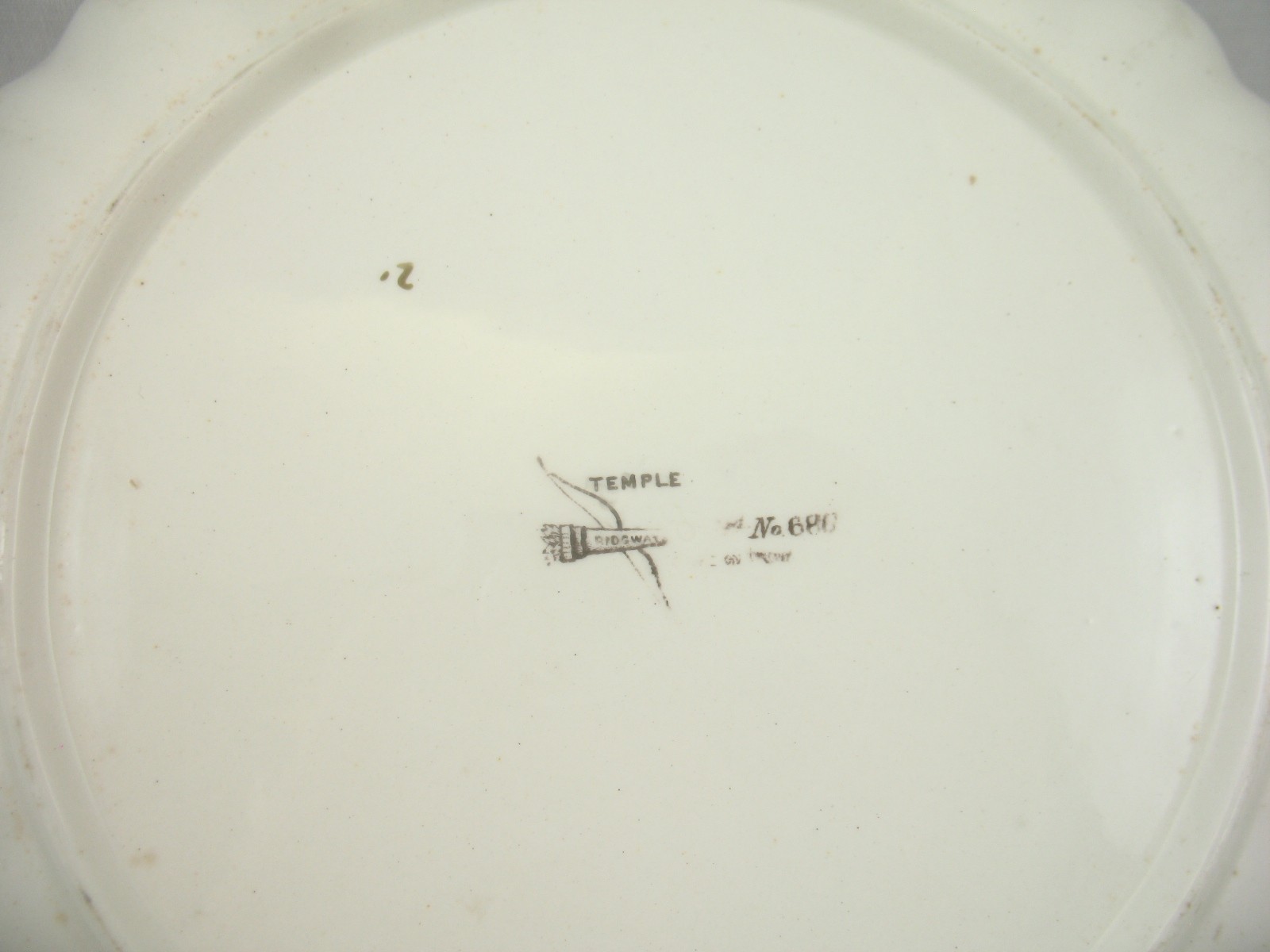 Antique Ridgways Plate c1887 pattern 1686 Temple England