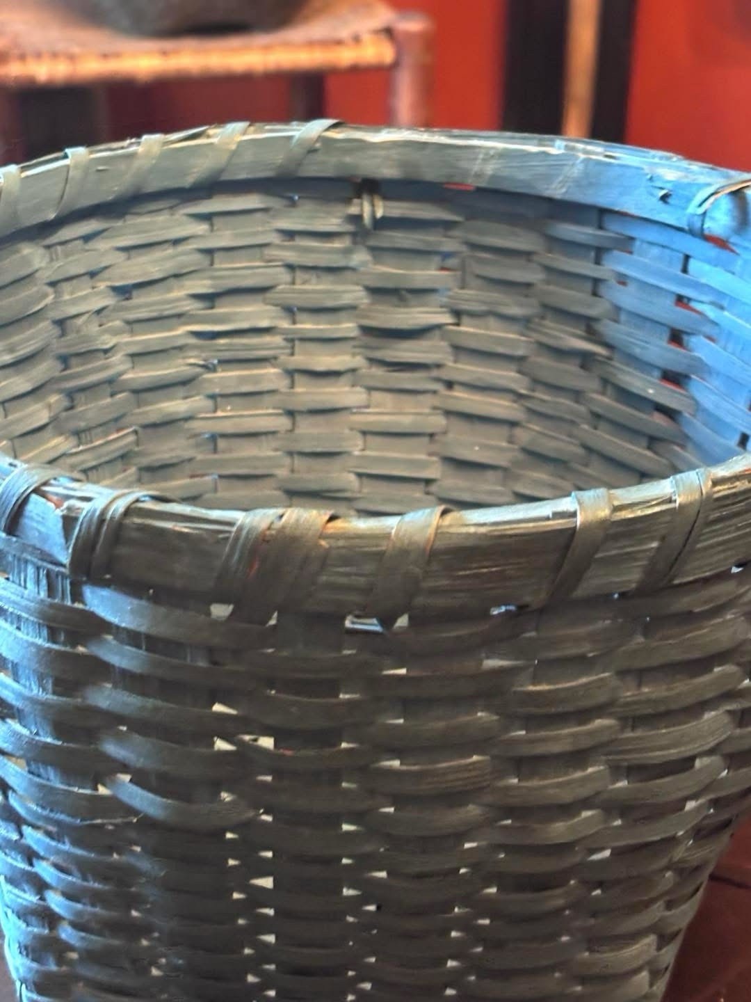 Primitive Blue Basket