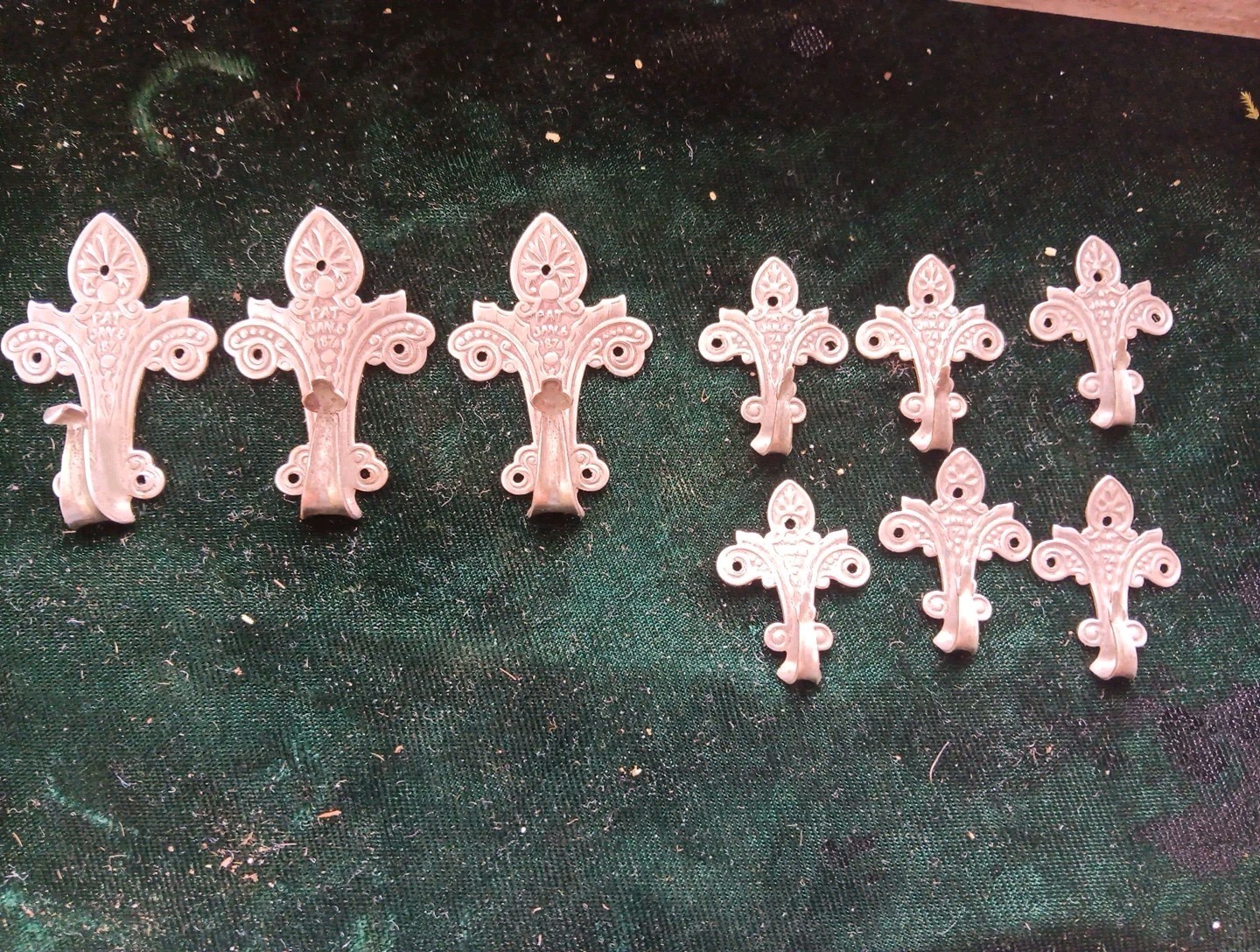 Set Of 9 Victorian Hook 1874