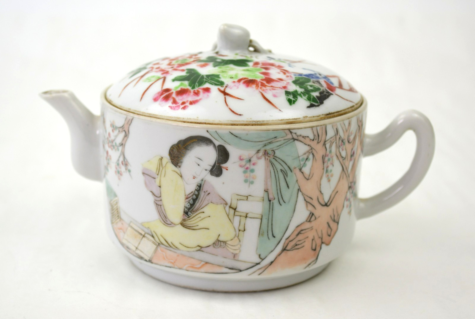 Antique Chinese Teapot Qianjiang cia Artist Signed Ren Huanzhang (1874-1902)