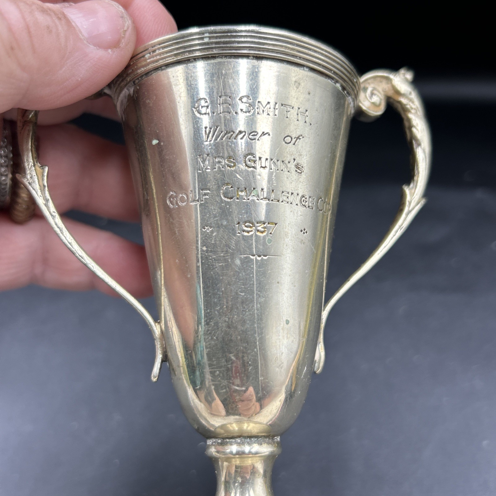 1937 Silver Plate Golf Trophy