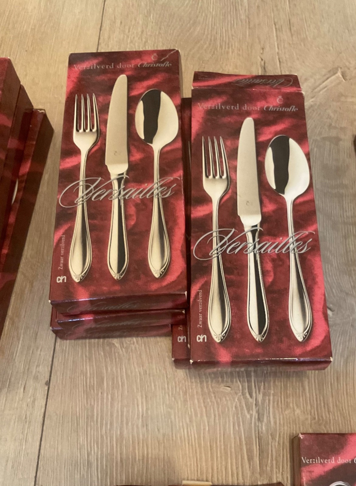 Christofle Versailles Flatware Set Silverplated Dinner Cutlery 55 /PS NEW