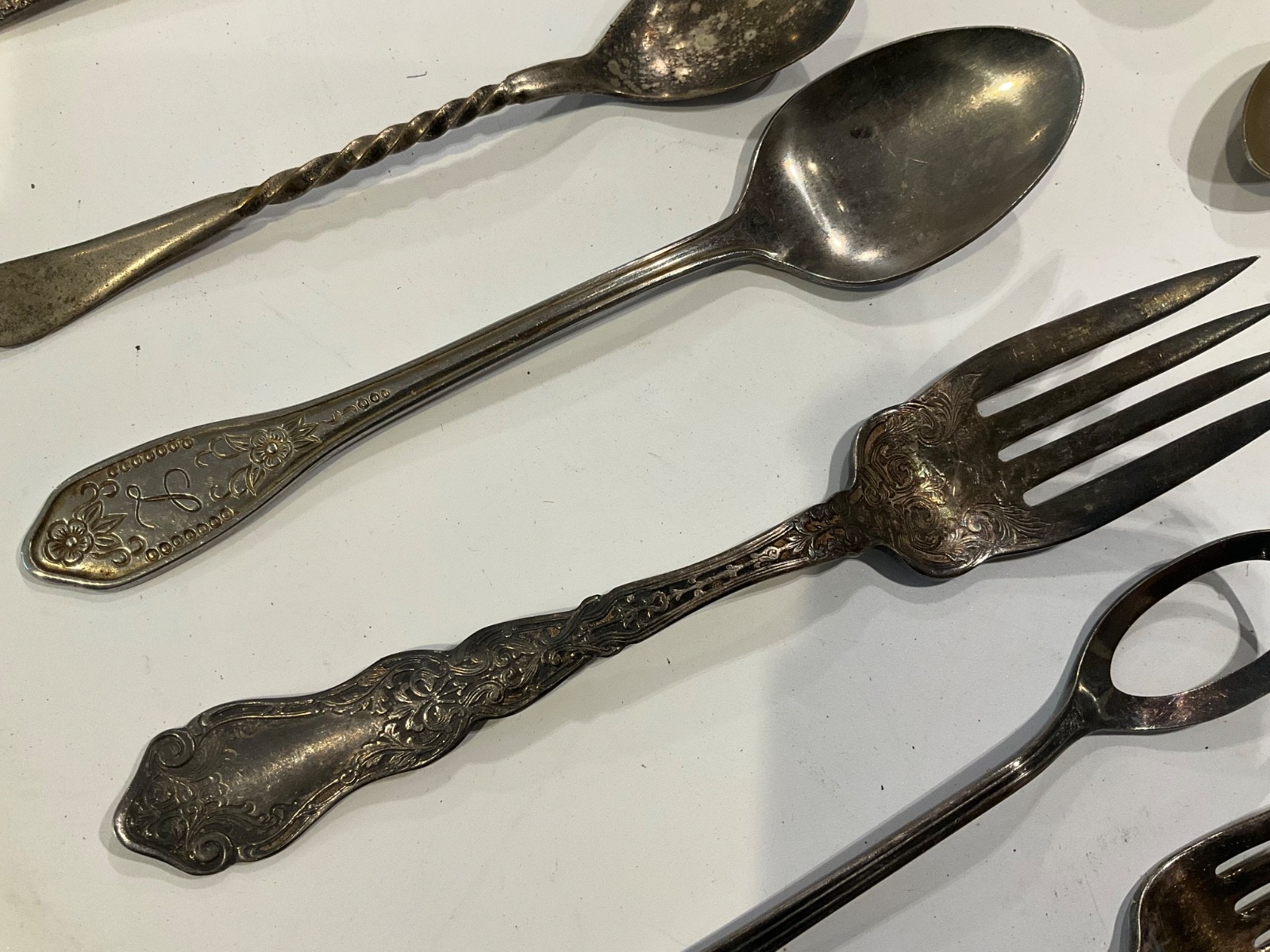Antique/Vintage Rogers & Son, Gerber, plus more Silverplate Forks kids spoons,…