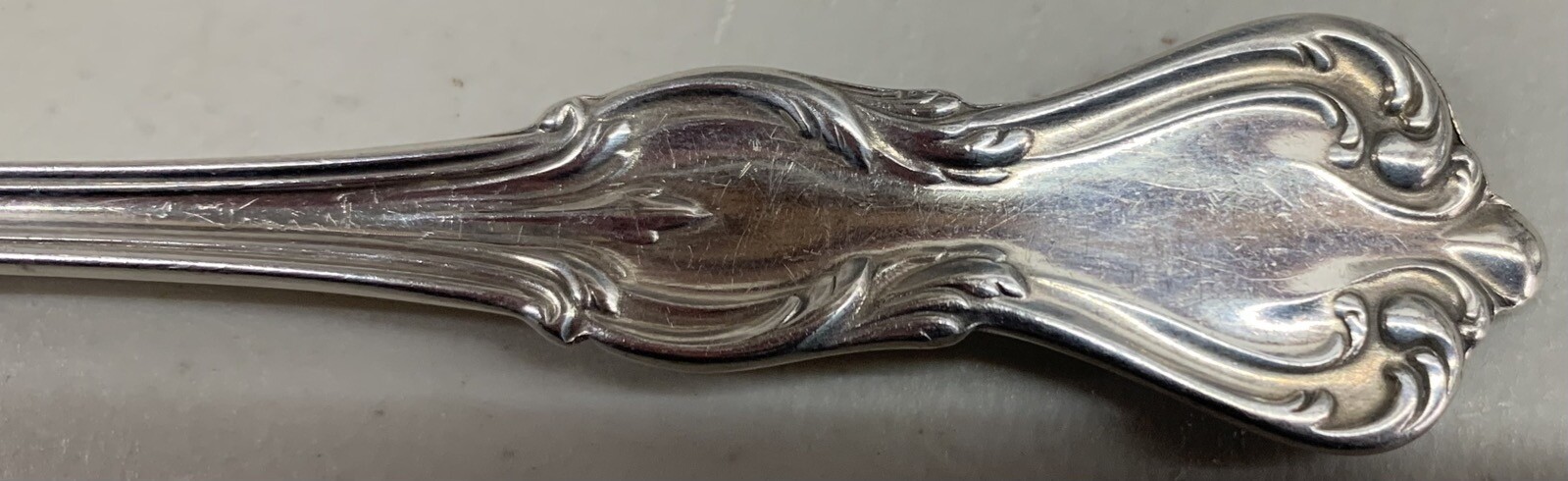 Reed and Barton Sterling Flatware, Marlborough, Cream Soup Spoon, 5 3/4 inches