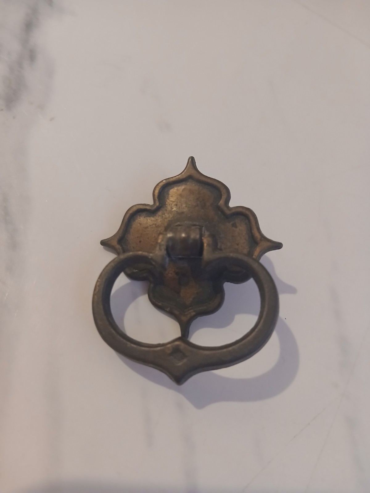 Antique Hardware Colonial Art Craft Brass Pull Drawer Door Vintage Maximalism