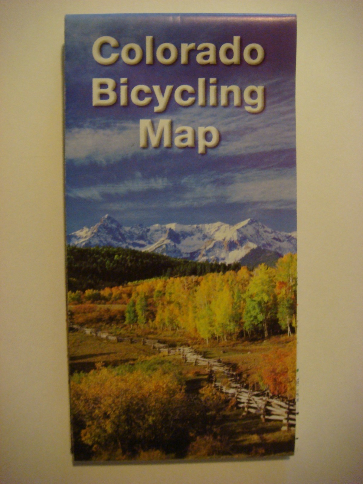 2000 COLORADO State BICYCLE MAP ~ Climate, Distances, Rules, Legend, Bike Routes