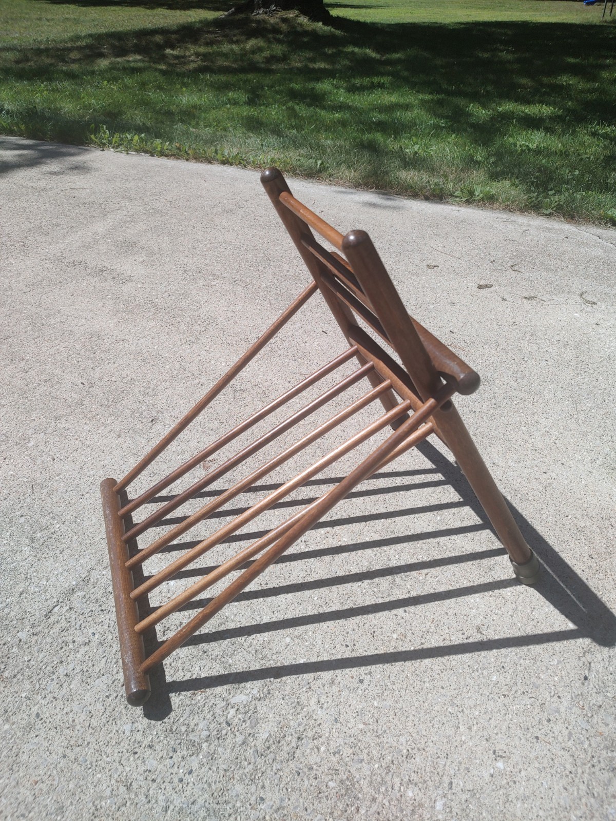 Antique Primitive Medical Folding Wooden Gout Stool Leg Foot Rest Nice Piece!