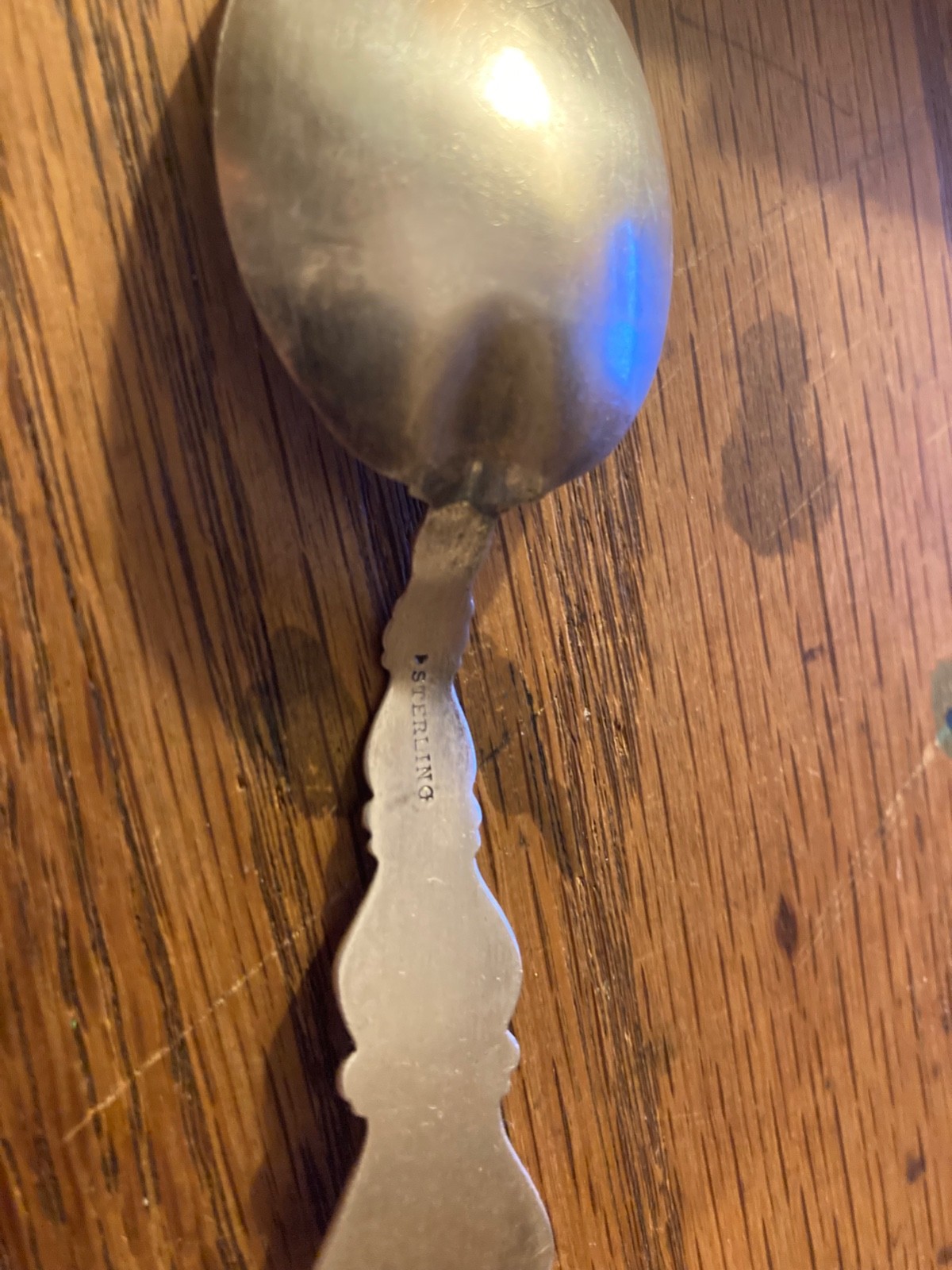 Antique Sterling Silver Stamped Ornate Victorian Baby Spoon MONO “ADA” 17.3g
