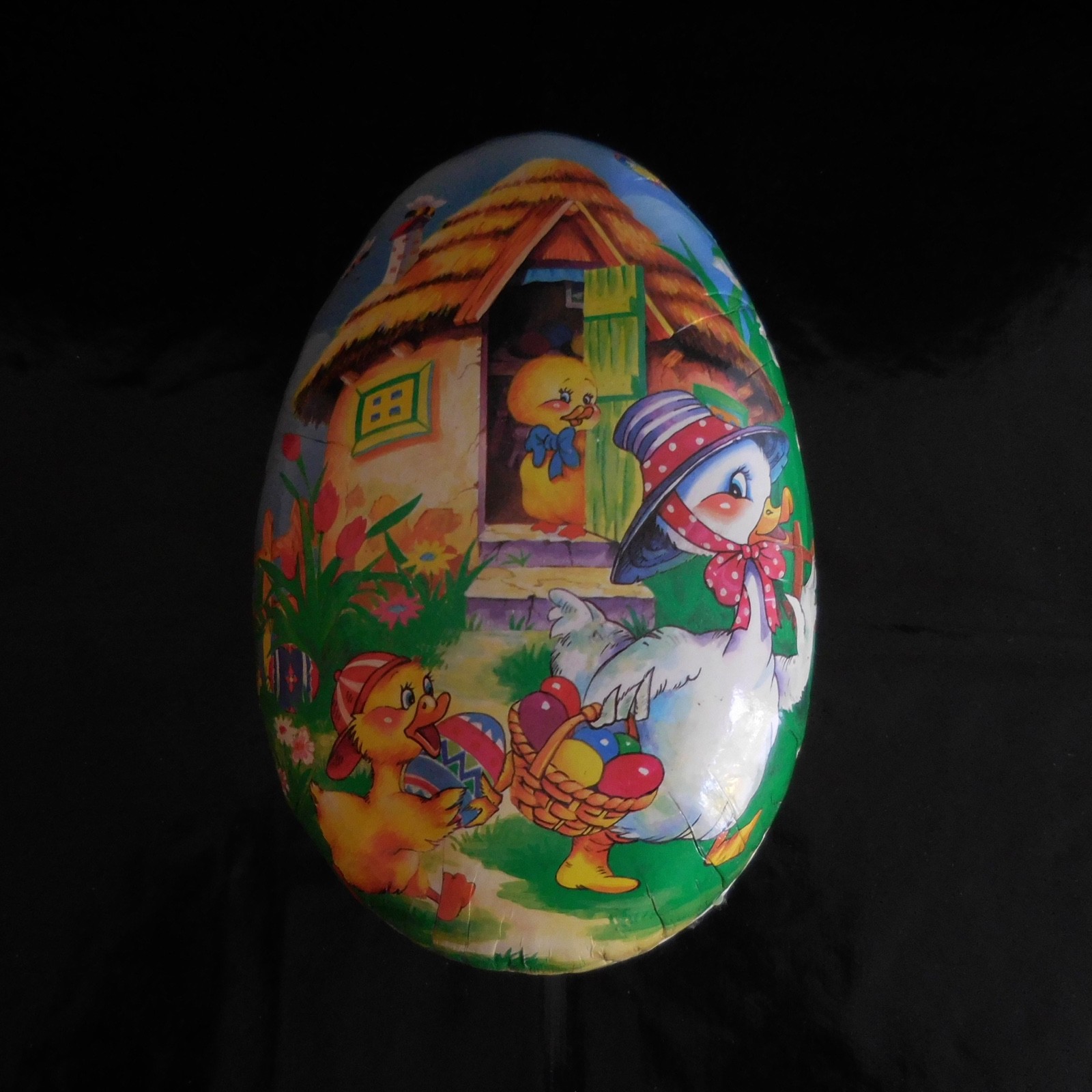 Egg Decorative Drawing Animated Duck Cardboard Paper Art Deco Design 20th France