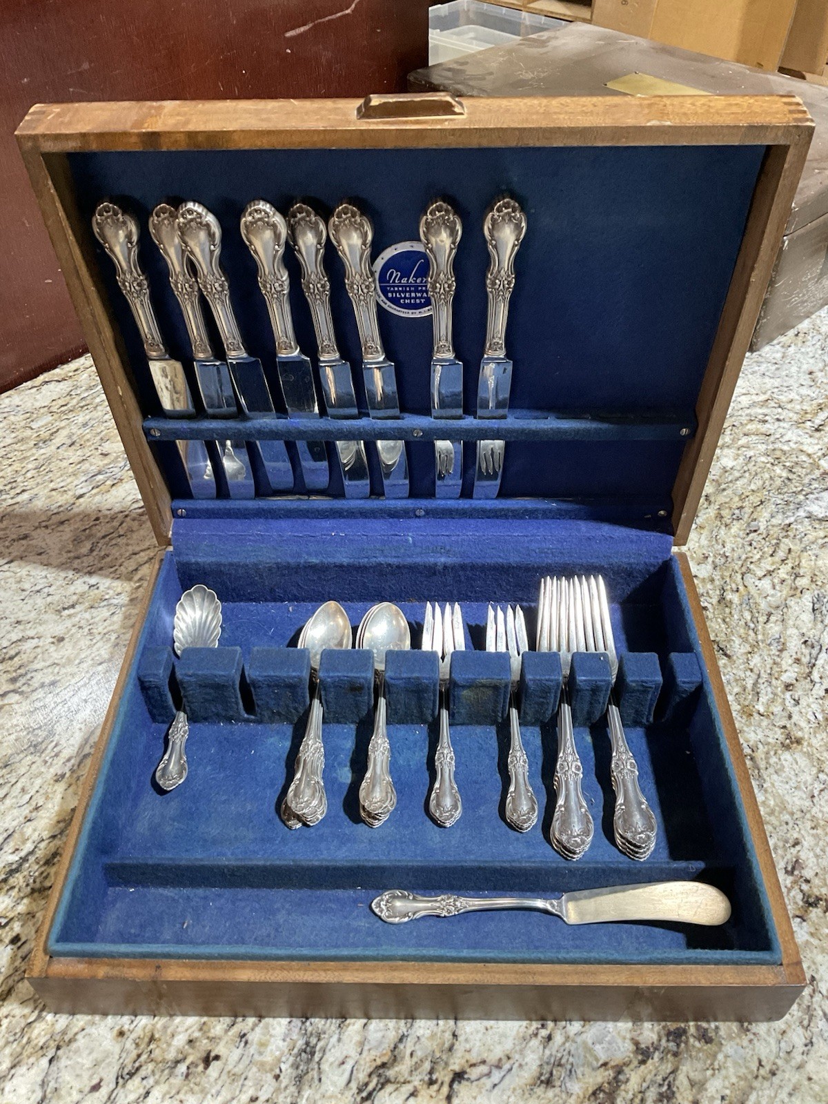 Wild Rose by International Sterling Silver Flatware Set 38pc + Chest 1069g