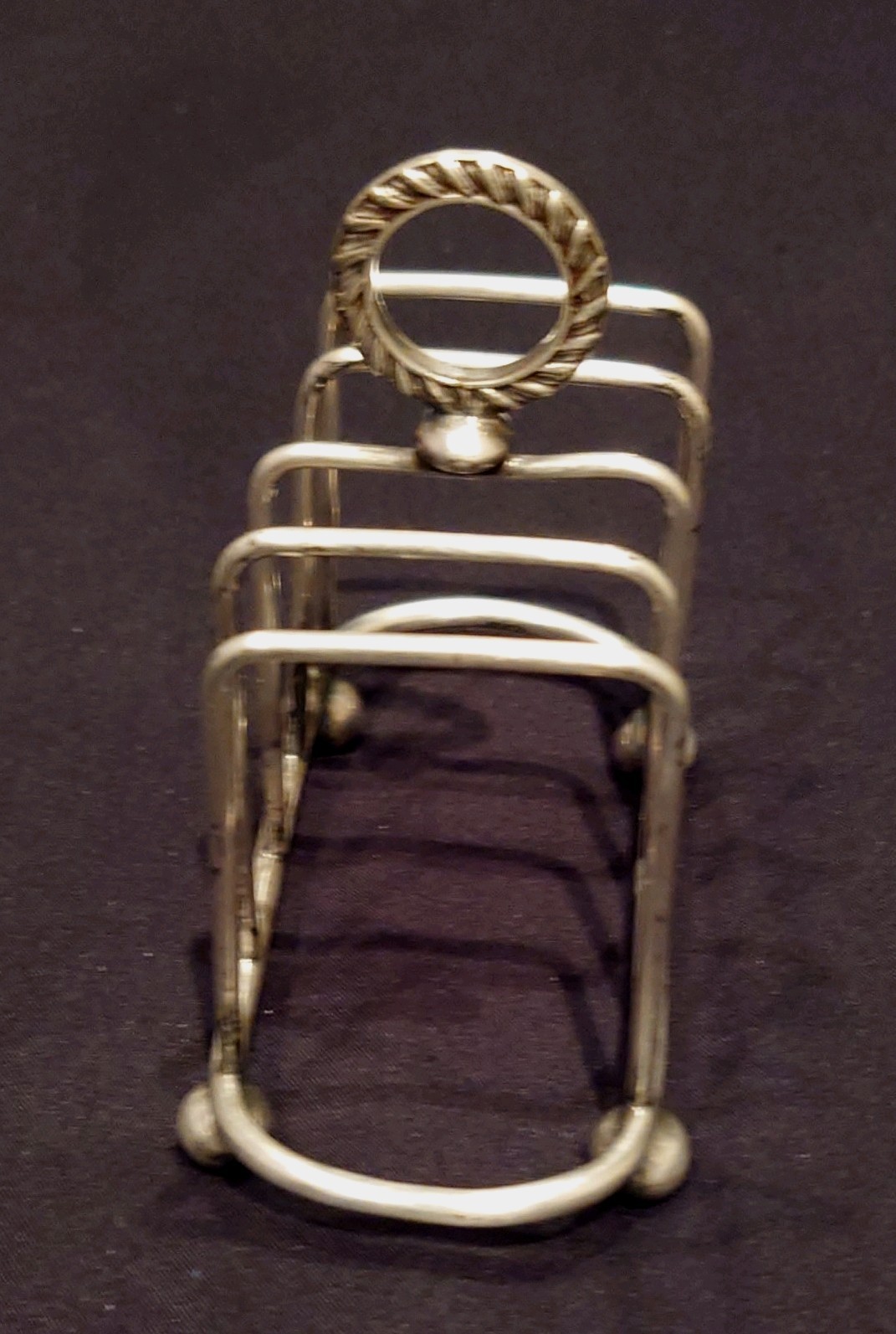 Antique Silver Plated Toast Rack by William Hutton and Sons hallmark 4 WH