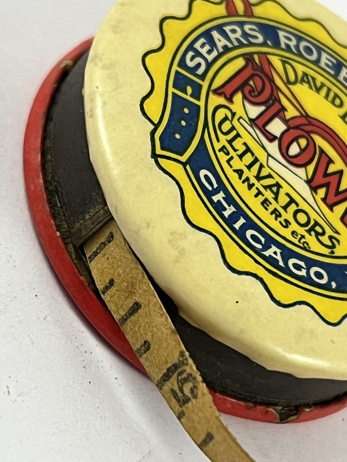 Antique SEARS ROEBUCK & CO. David Bradley PLOWS advertising tape measure
