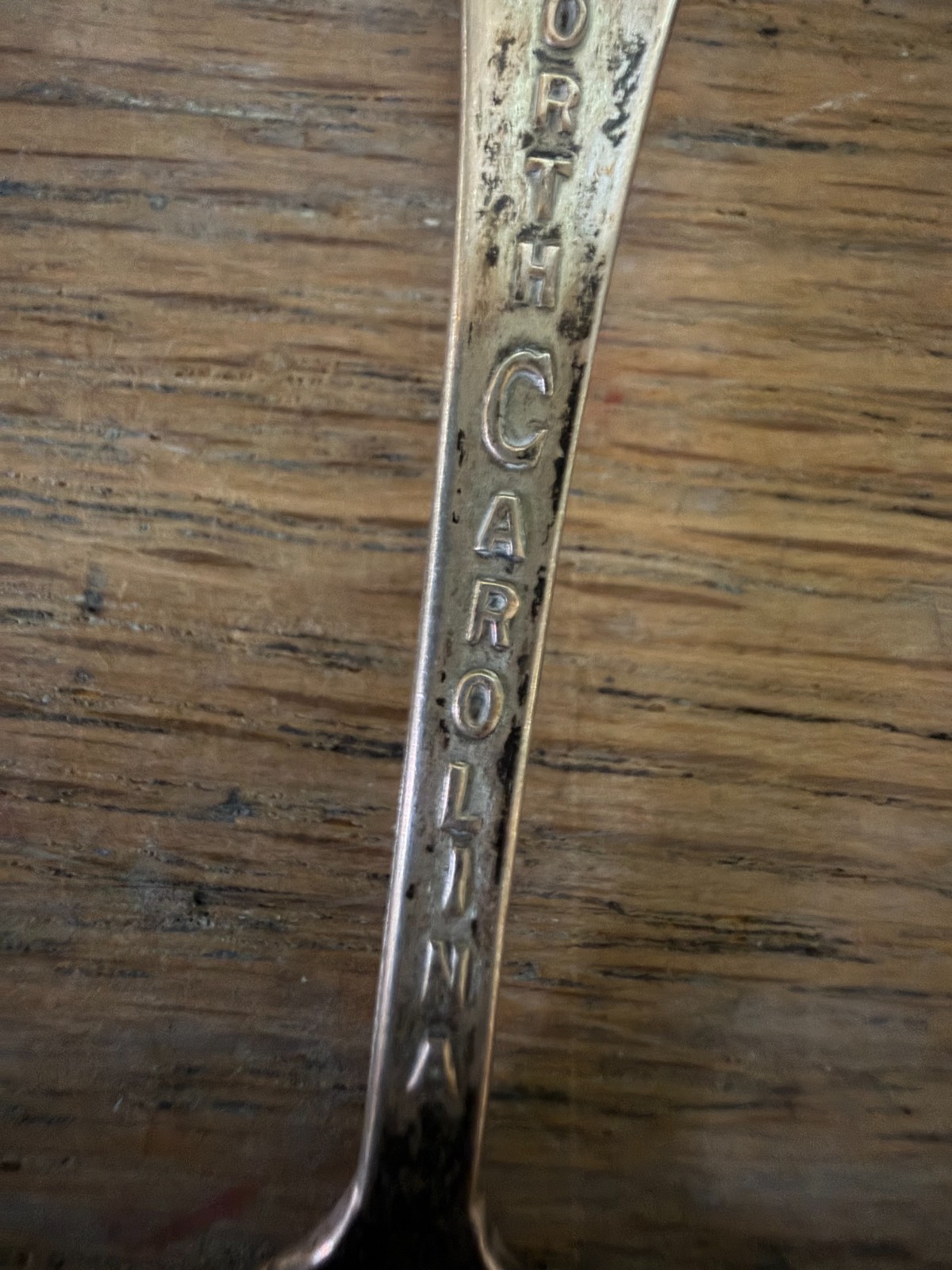 Vintage STERLING SILVER North Carolina Souvenir 4.5″ Spoon DOGWOOD