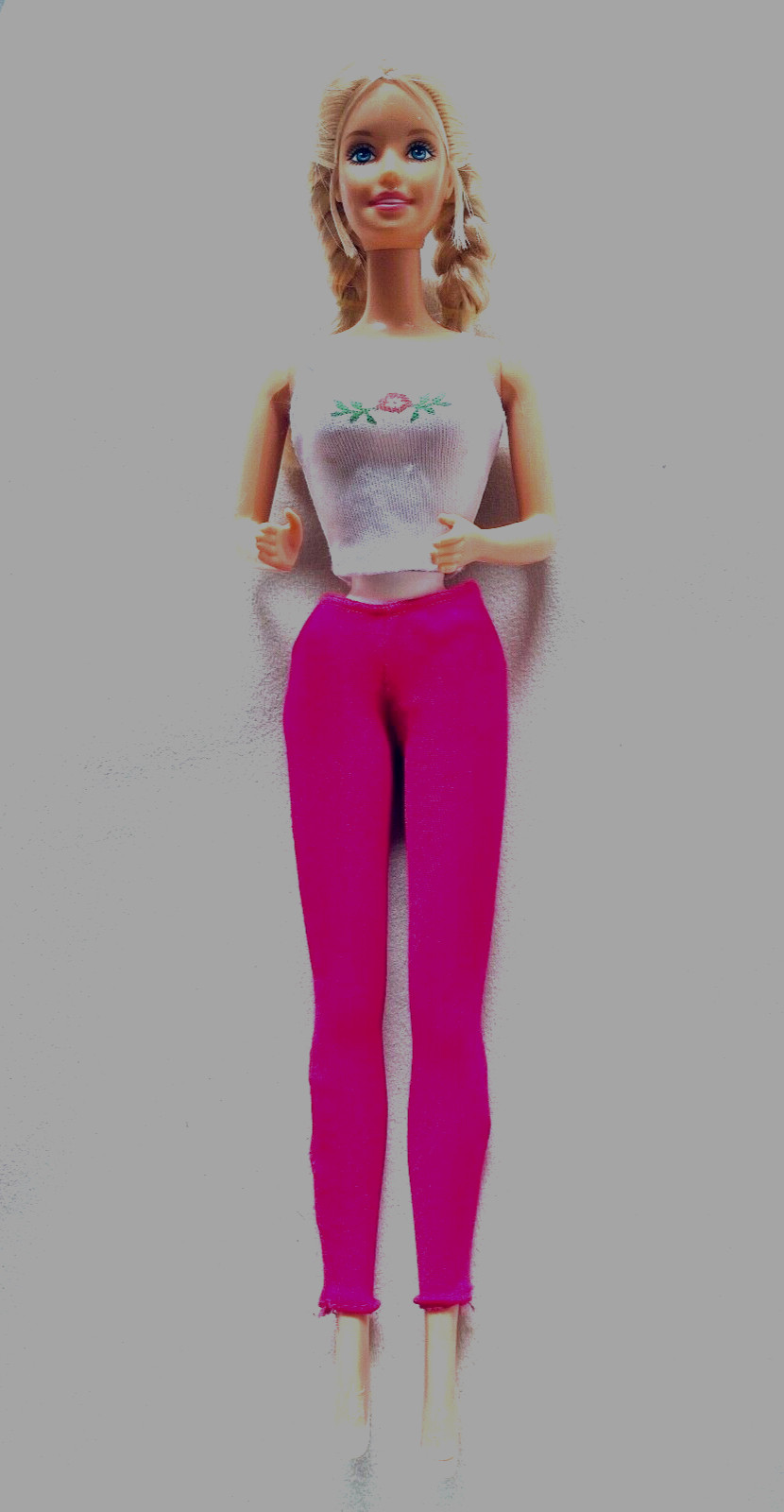 1998 Barbie, Bent Arms, Shoulders & Arms pop, bends at her Waist. 1966 on back.