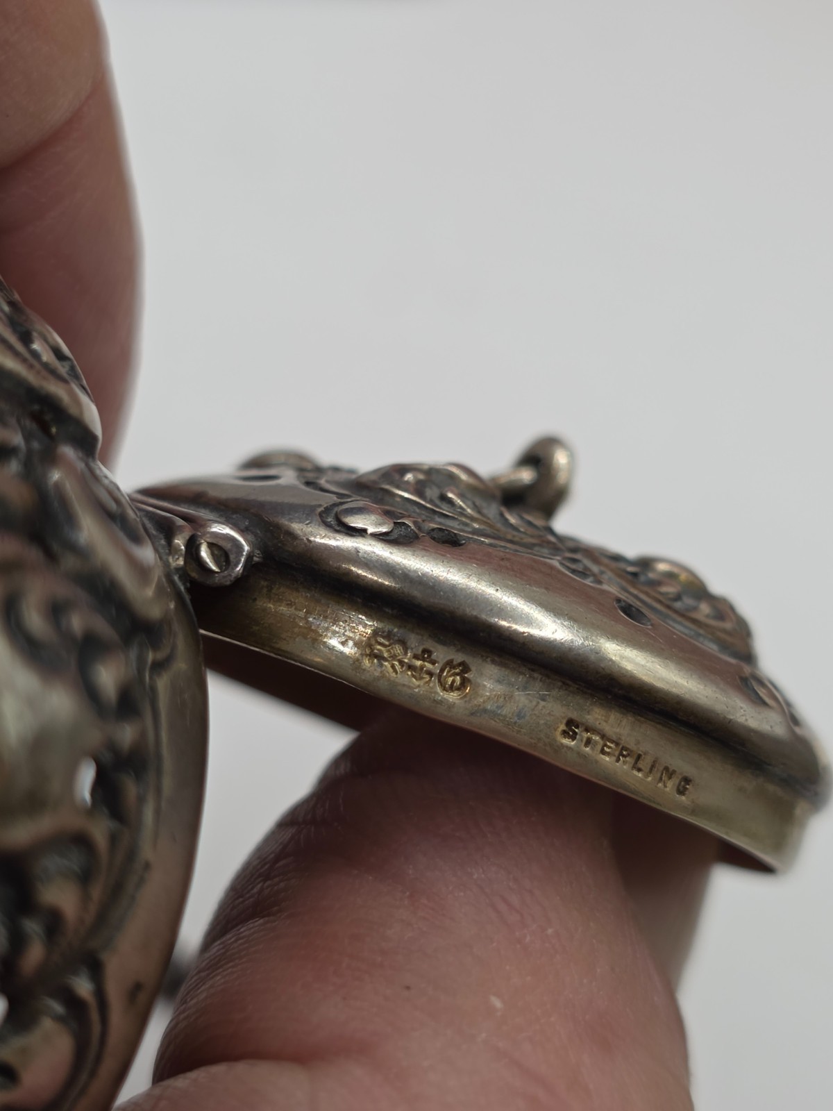 antique Victorian Sterling silver Gorham T Ball infuser