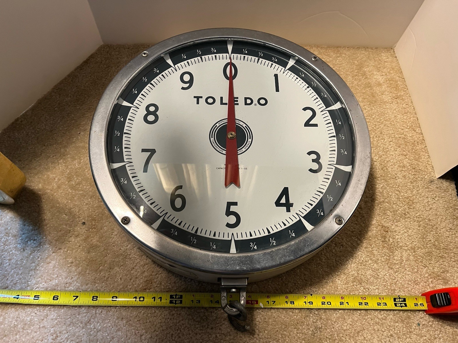 Vintage Toledo 2110 Hanging Grocery, hardware, mercantile scale 30lb, 1950s