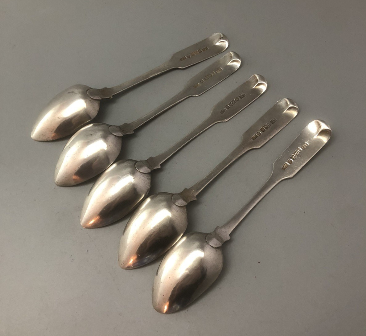 Five Scottish Provincial Silver Spoons Alexander Cameron Dundee 1823 ALZX