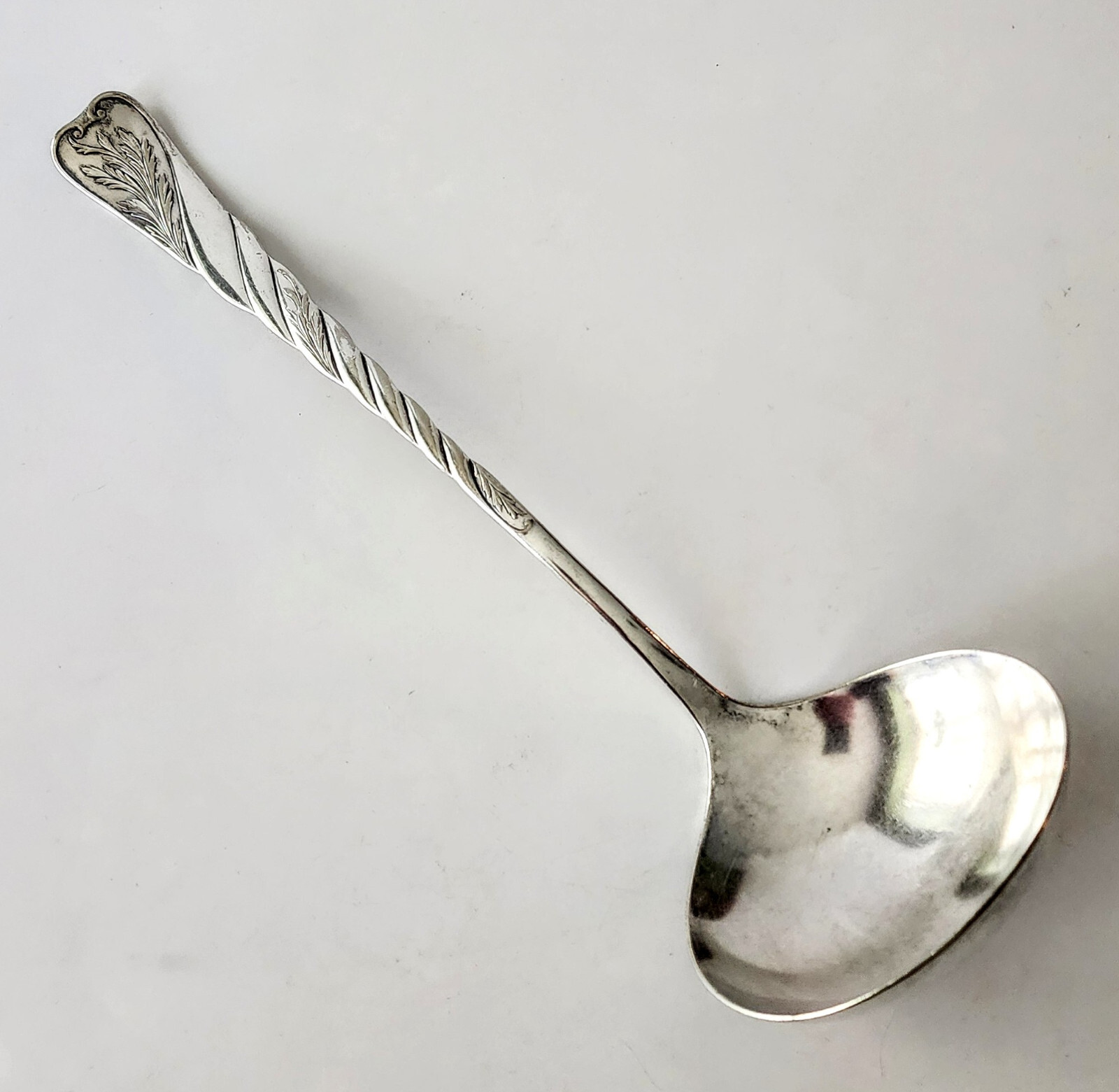 Antique Reed & Barton 1888 Solid Silverplate Soup Ladle Le Louvre Pattern