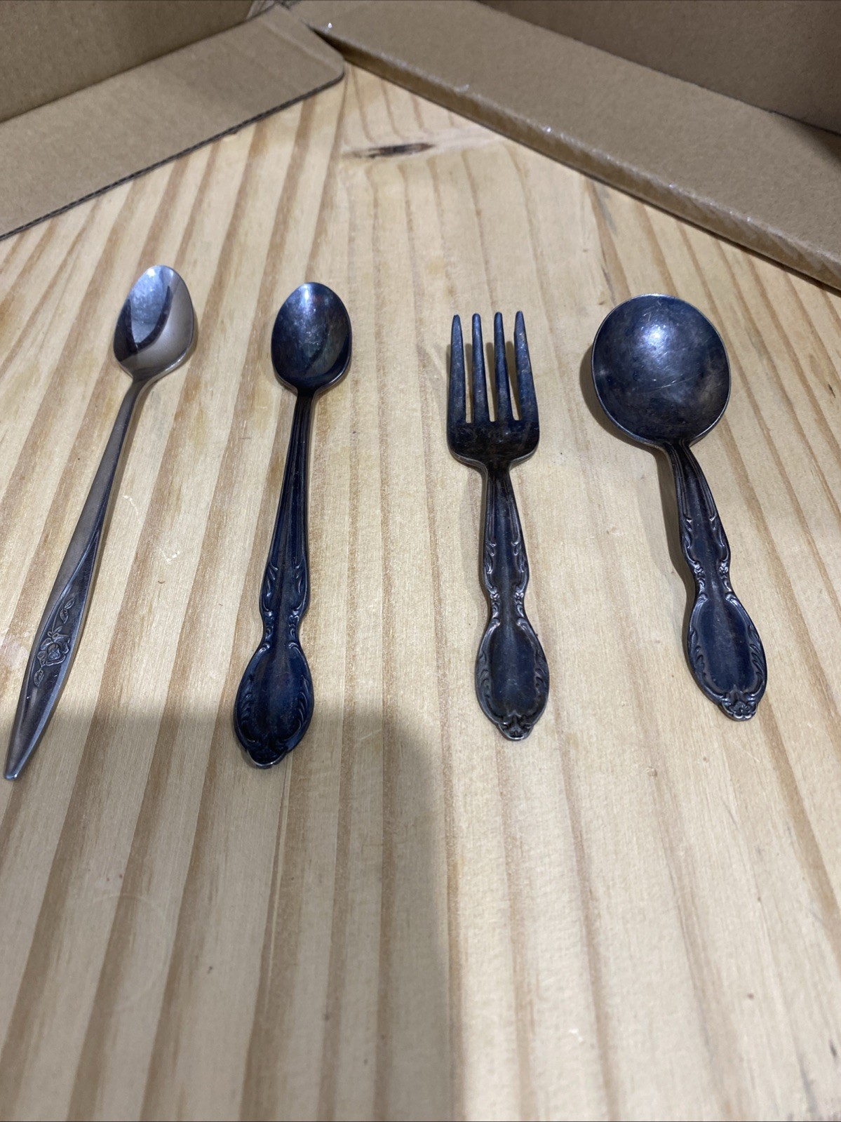 Antique Baby Spoons And Fork