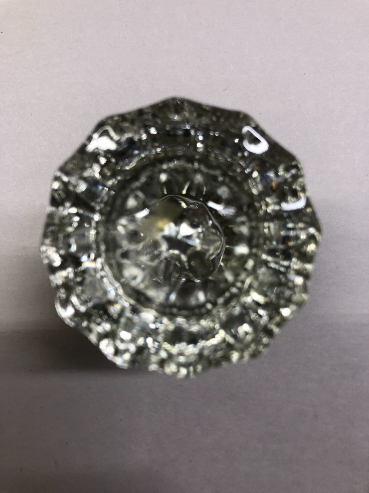 Doorknob Glass “RESTORED” Vintage “ONE” Set ~2″ 12 Point MANY AVAILABLE (M671)