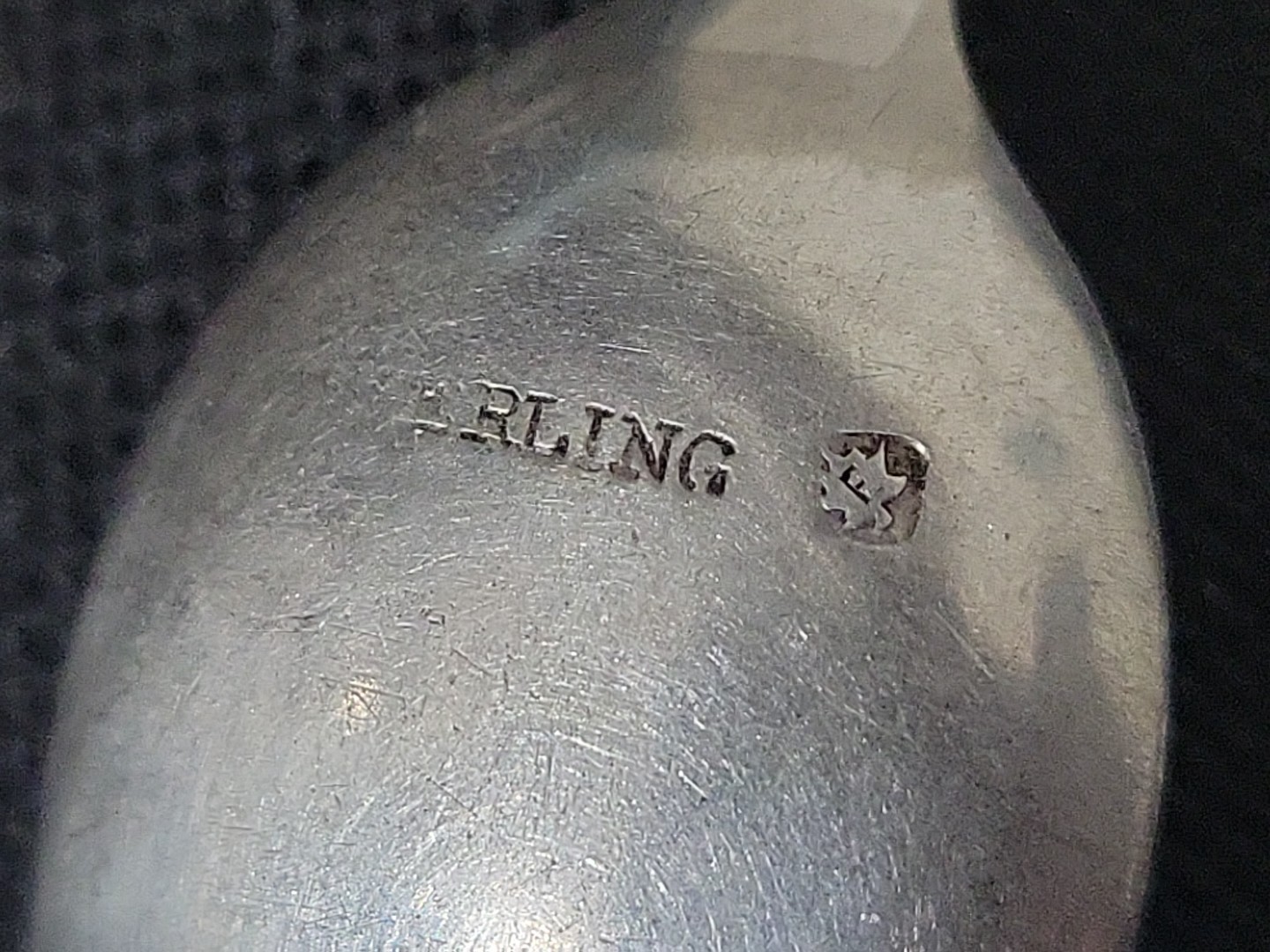 Antique Sterling Silver Spoon Macleod 1893 P. W. Ellis & Co Canoe and Peddle