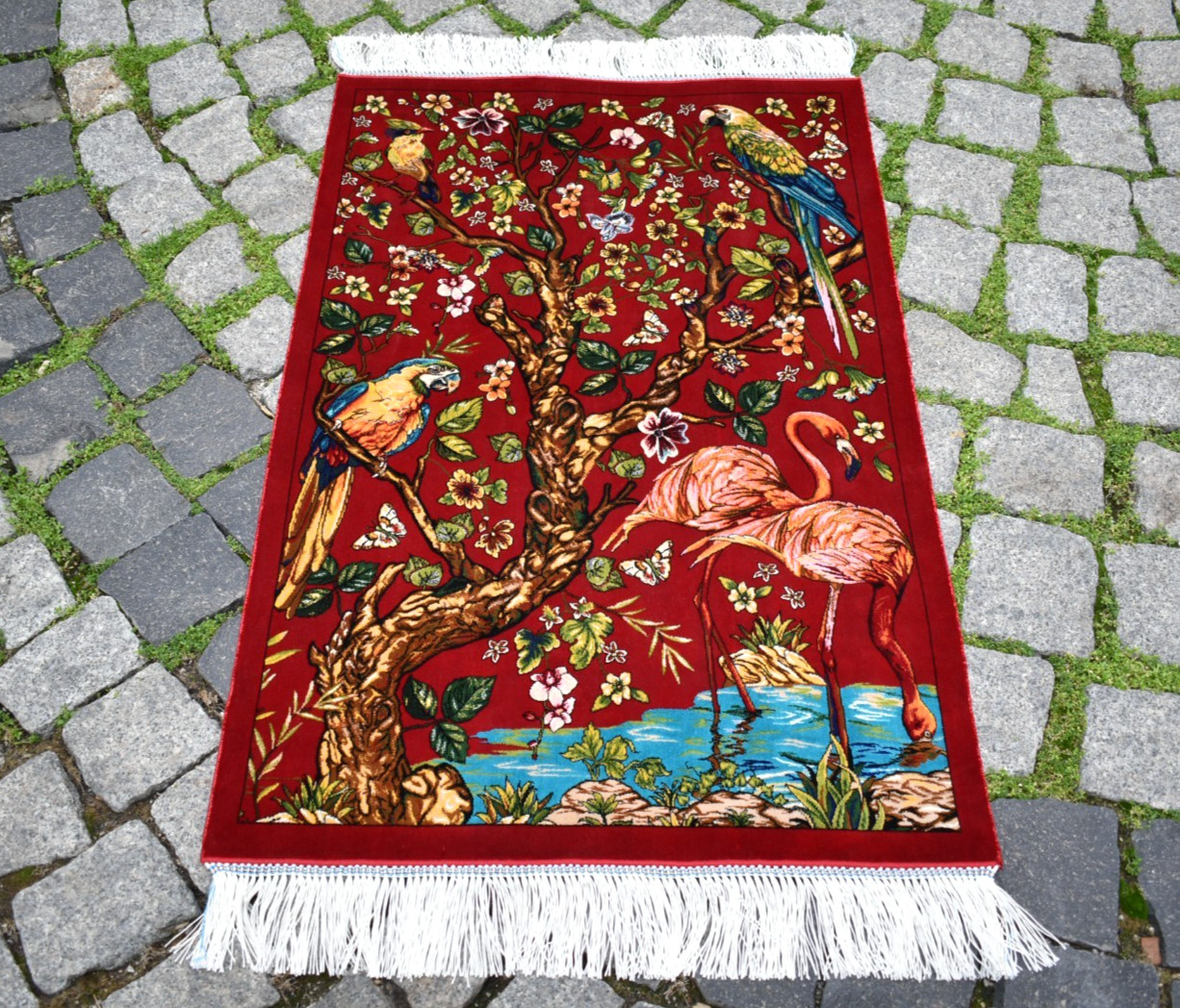 Silk Bamboo Rug 100 % Bamboo Silk Rug 2 x 3 ft Home Decor Rug Bamboo Wall Rug