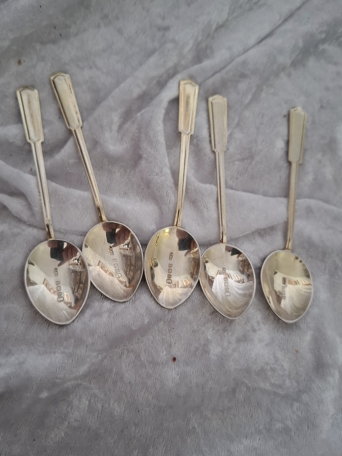Silver enamel Teaspoons