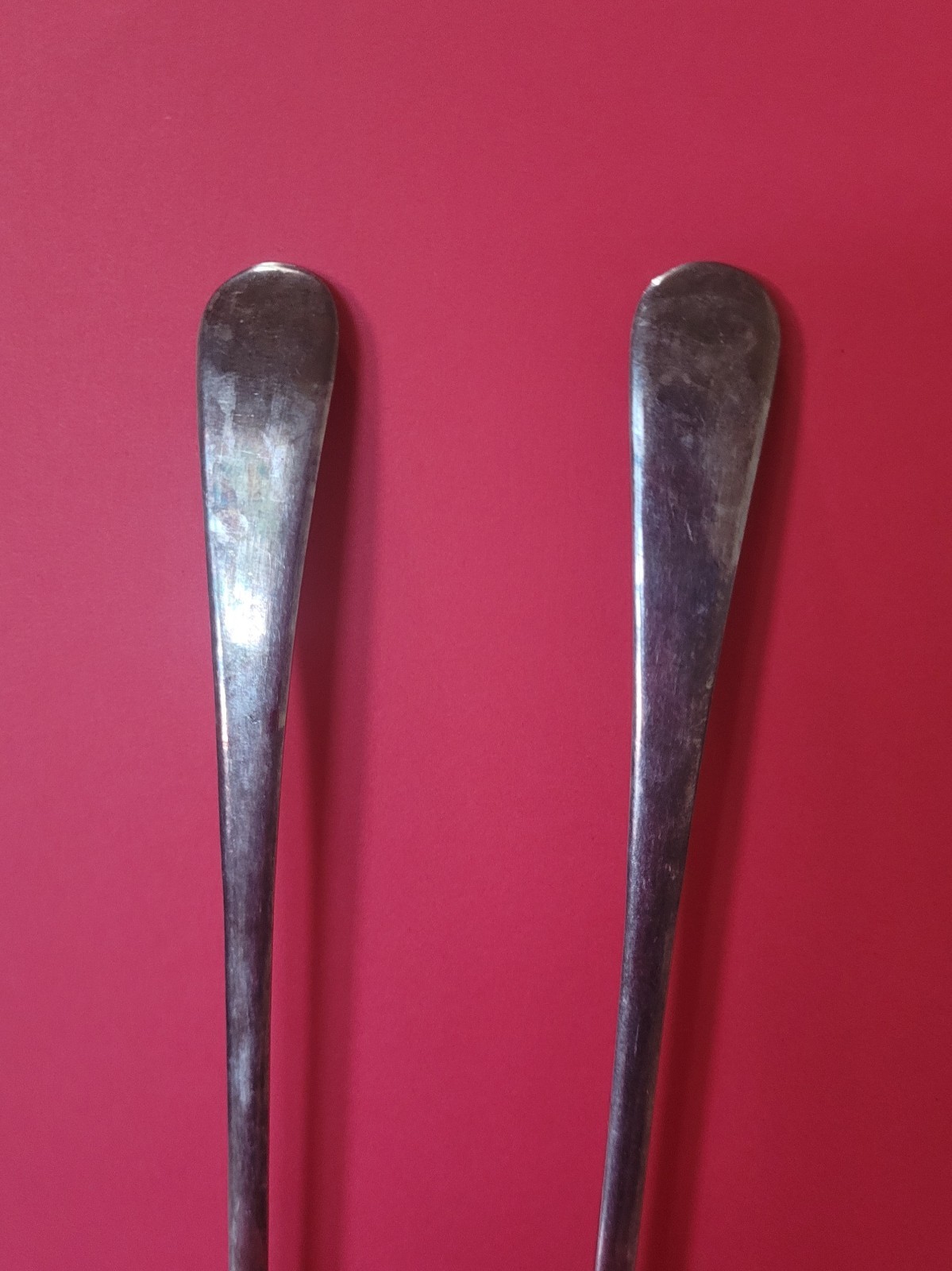 Sheffield England Fork Serving Set – 2 by Eisenberg Lozano 9.5” Silver Plate