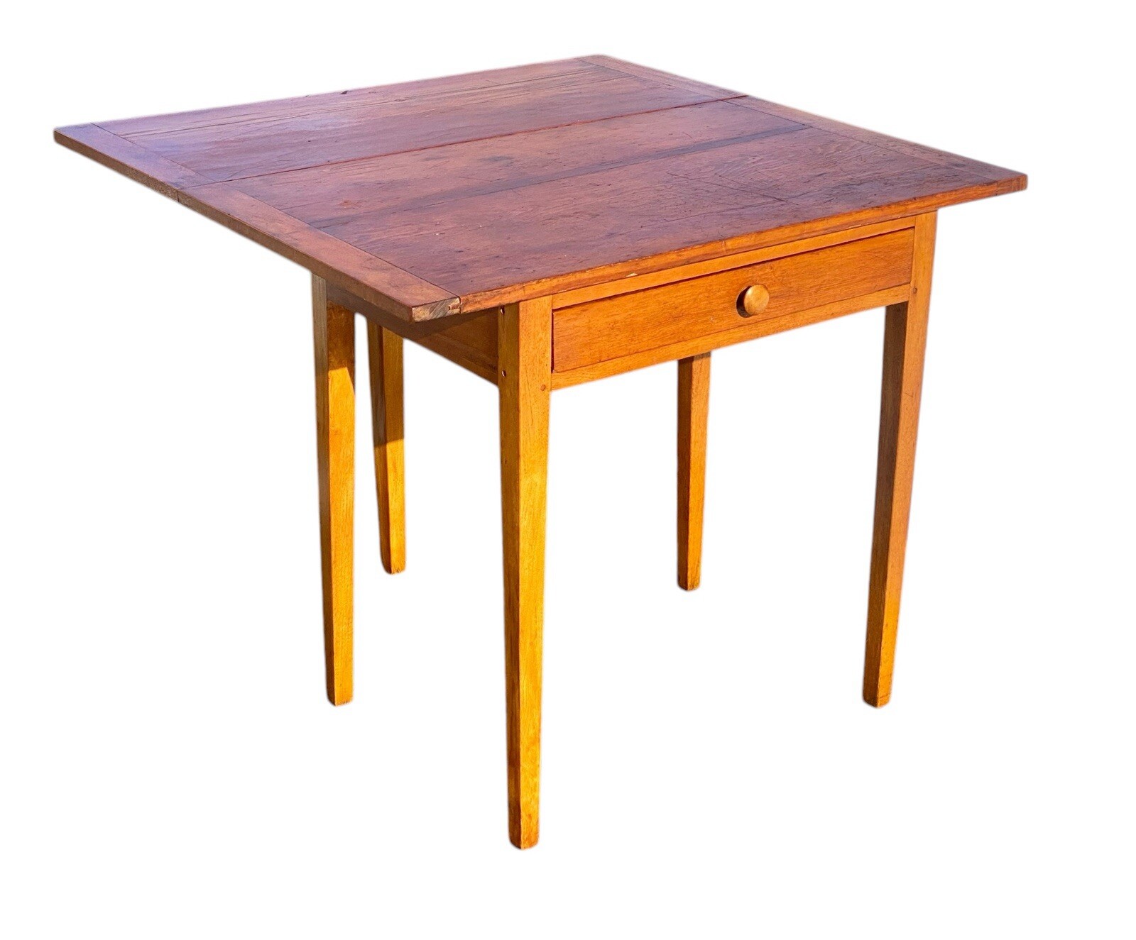 Antique Hepplewhite Drop Leaf Tavern Table / Bakers Table
