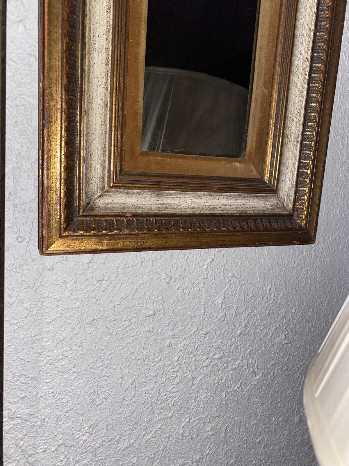 Catalda Fine Arts Rectangle Mirror . Wooden Frame With Velvet Border