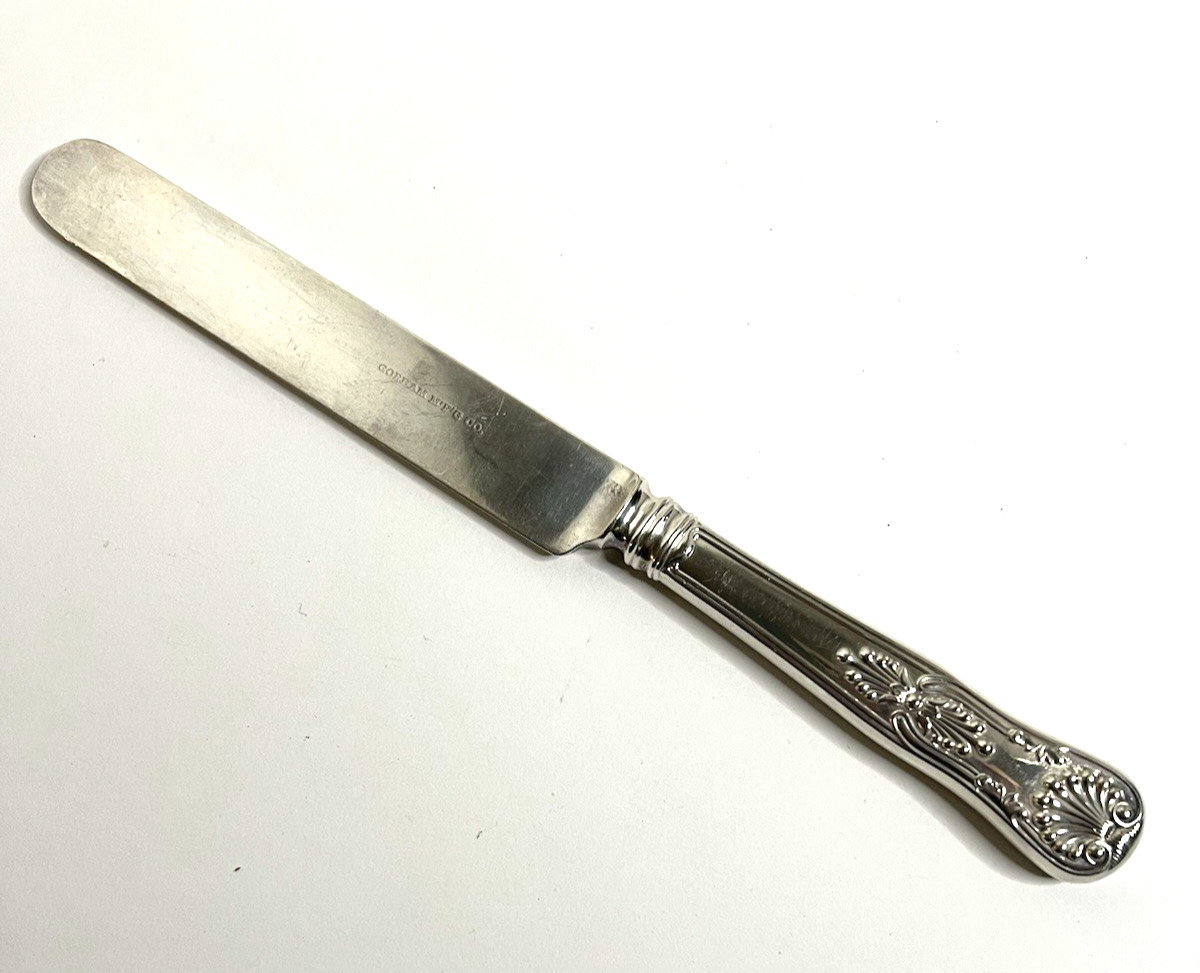 Kings Pattern Gorham Mfg. Co. Blunt End Dinner Knife 9 1/2″ 1890