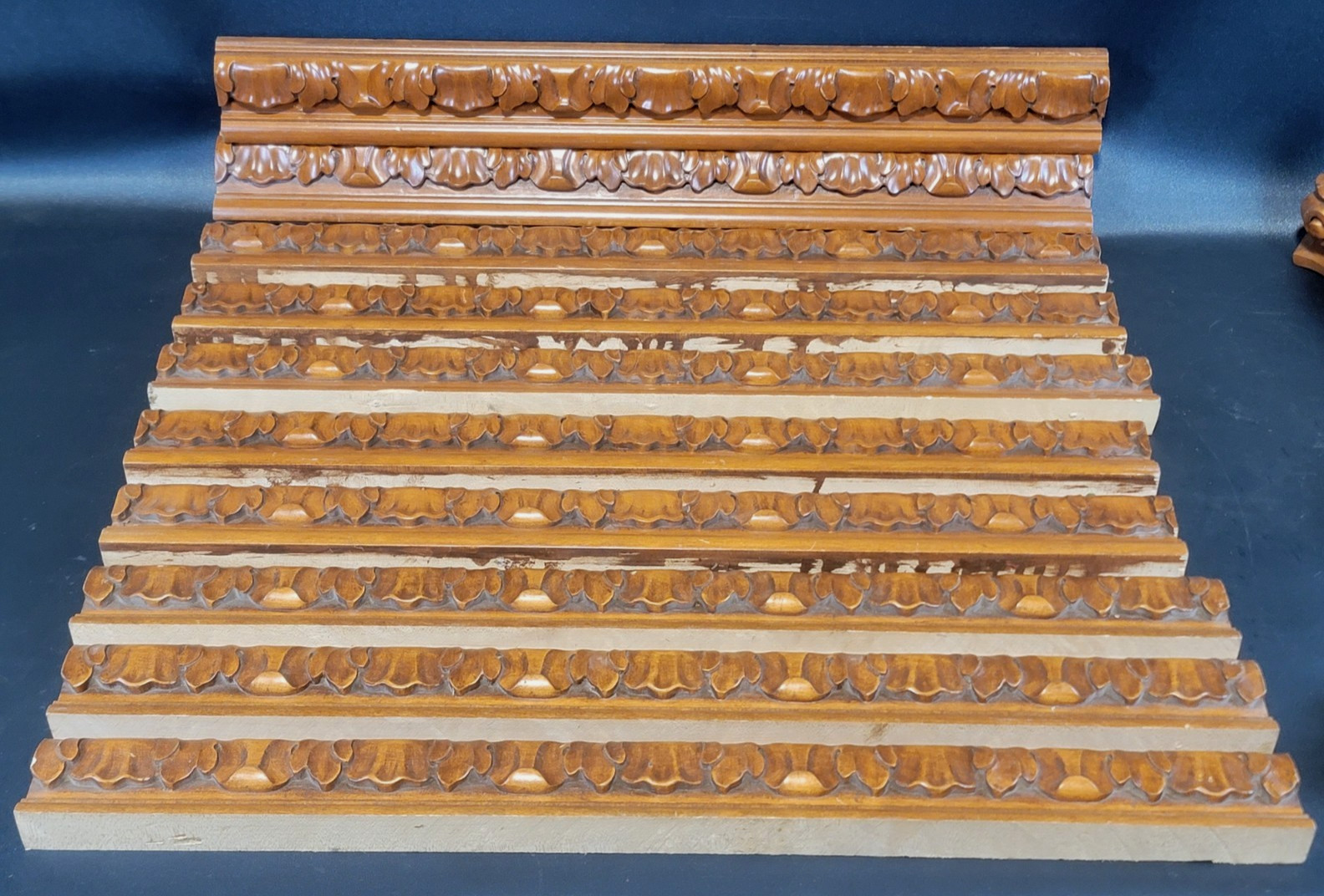Raymond Enkeboll Designs 1996 Solid Wood Maple Stain Corbel Acanthus Motifs LOT