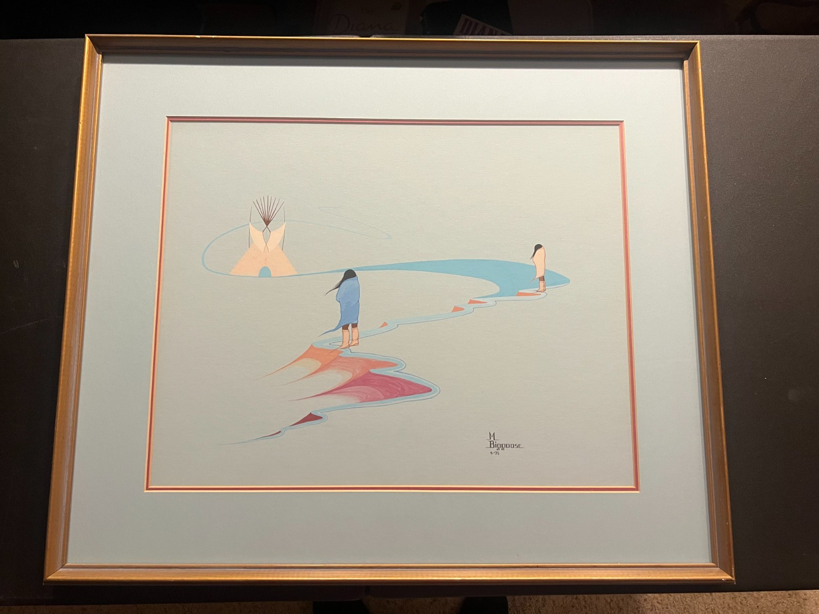 The Marcellus Biggoose Original Painting Titled Signed