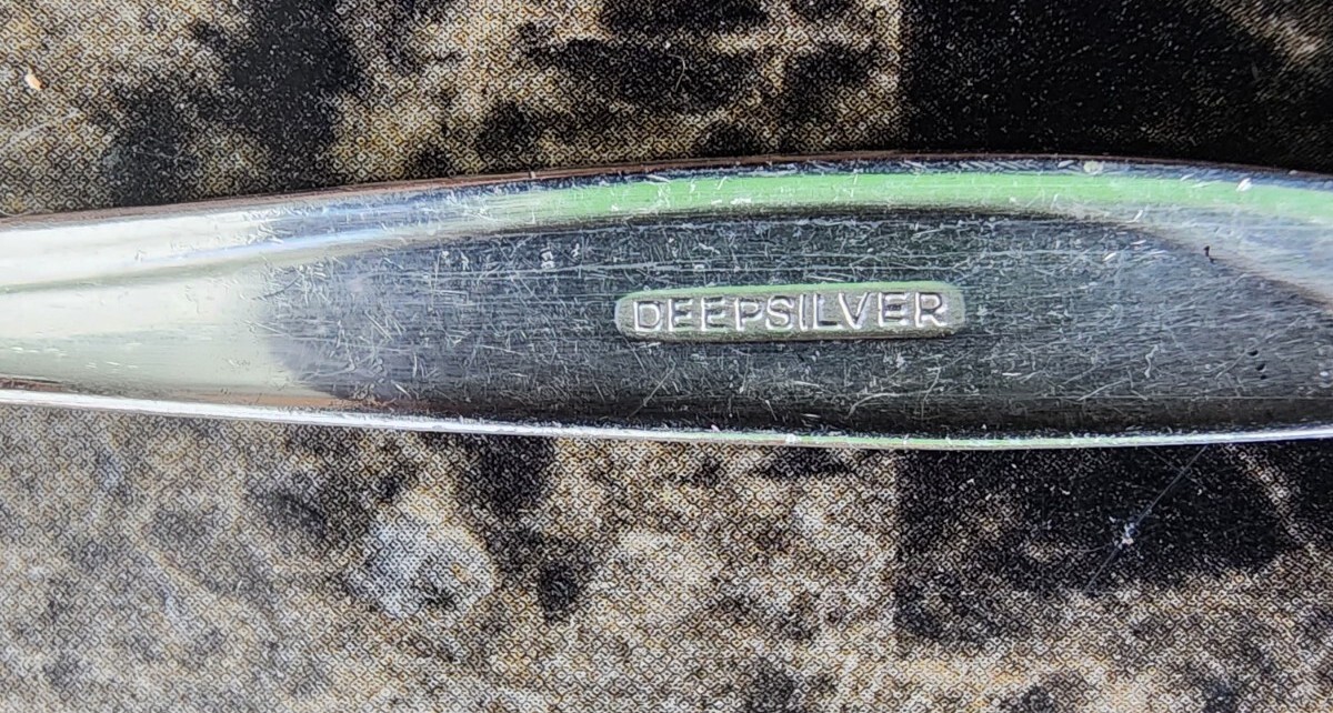 ✅ MID CENTURY c1958 WOODSONG PATTERN SILVERPLATED INFANT FEEDING SPOON 👶
