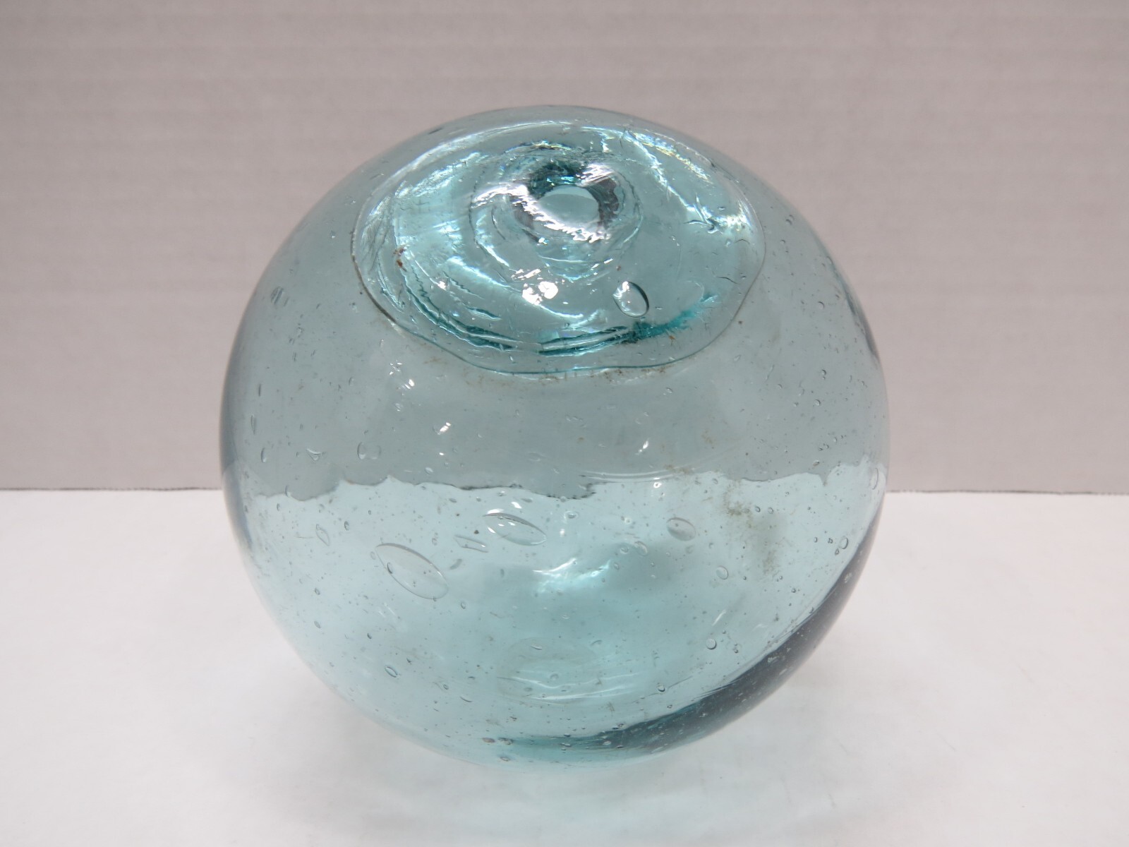 Authentic 4+1/2 inch Light Blue Japanese Glass Float Ball Buoy (CASE2300)