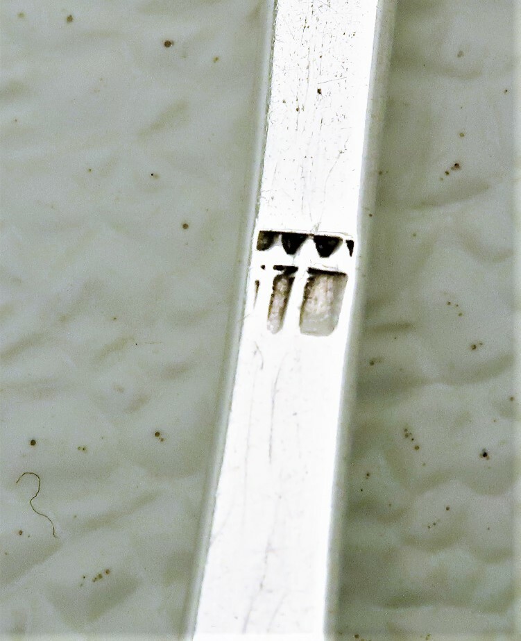 Early Coin Silver Table Spoon with Marks Engraved Date 1785