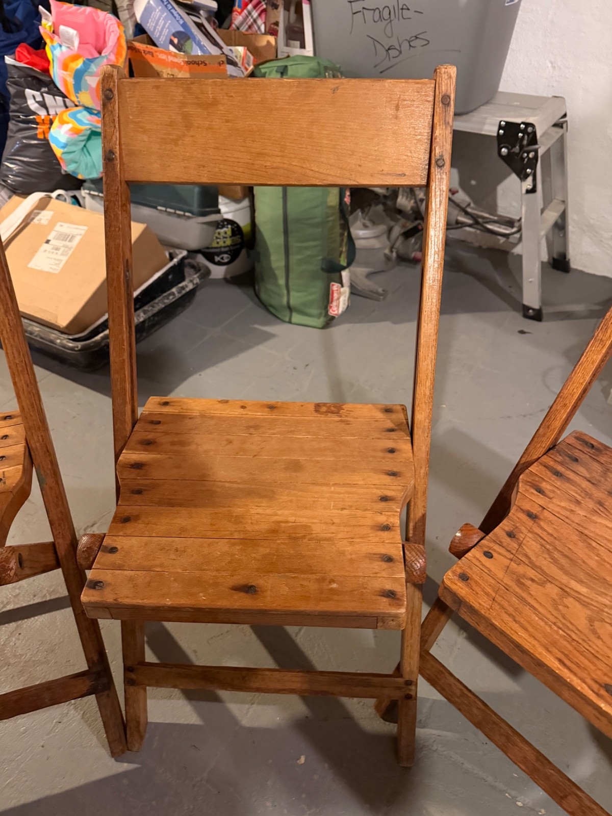 Set of 5 used but in great condition Antique Snyder Chair co. Chairs.
