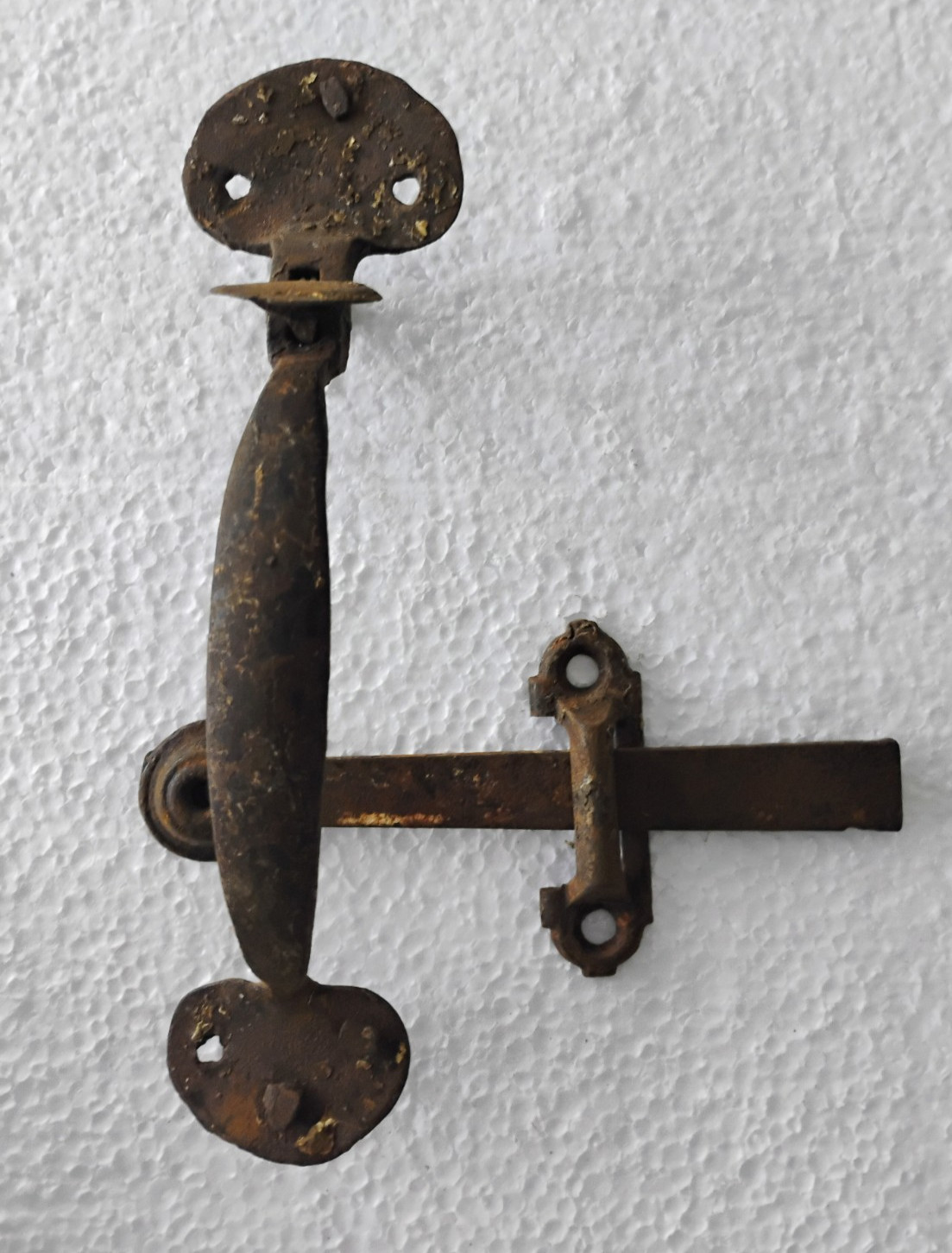 Early Antique 19thC. Suffolk Thumb Latch Door Handle Set Barn Door Shed