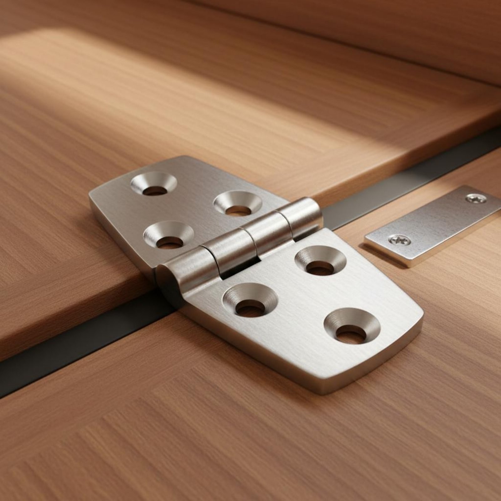 3 Set Boat Hinge Set Polished Surface Seafaring Cover Hinge Easy Installation