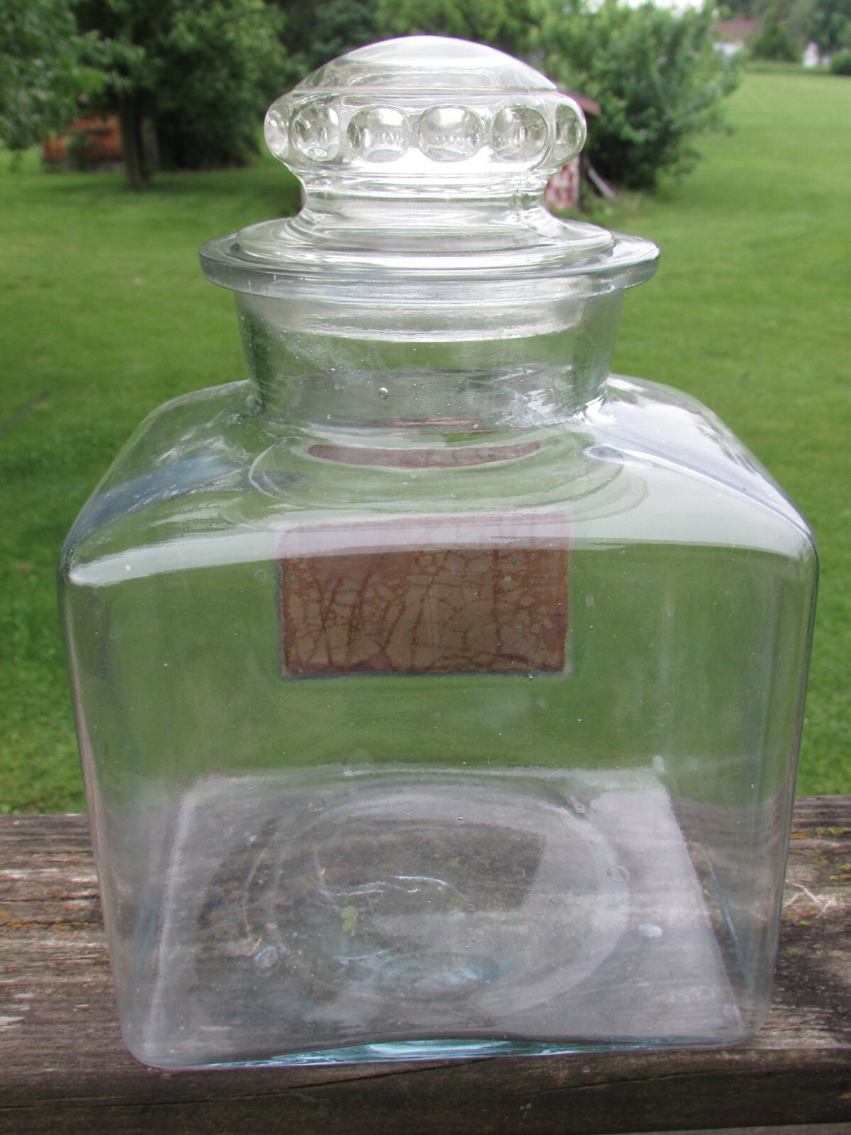 FOLEY CATHARTIC TABLETS – Label UNDER Glass LUG Drugstore COUNTERTOP Jar – MINT