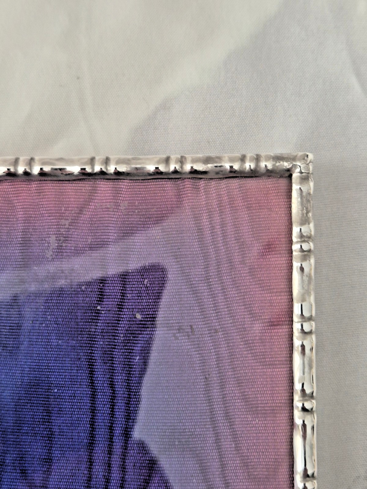 A E Jones Solid Silver Mounted 10 x 8″ Easel Back Picture Frame, Birmingham 1972