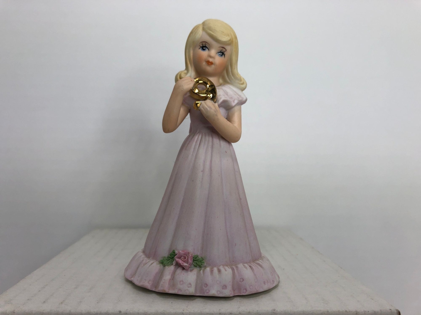 Growing Up Birthday Girls 9-Year-Old Figurine 4.75 Inch Tall 1981 by Enesco