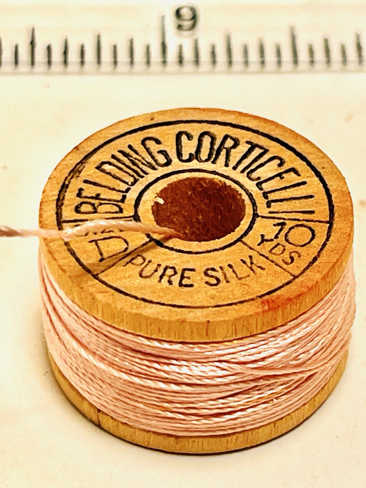Vintage Silk Thread BELDING CORTICELLI Pale Pink Fly Fishing Tying Sewing 2010