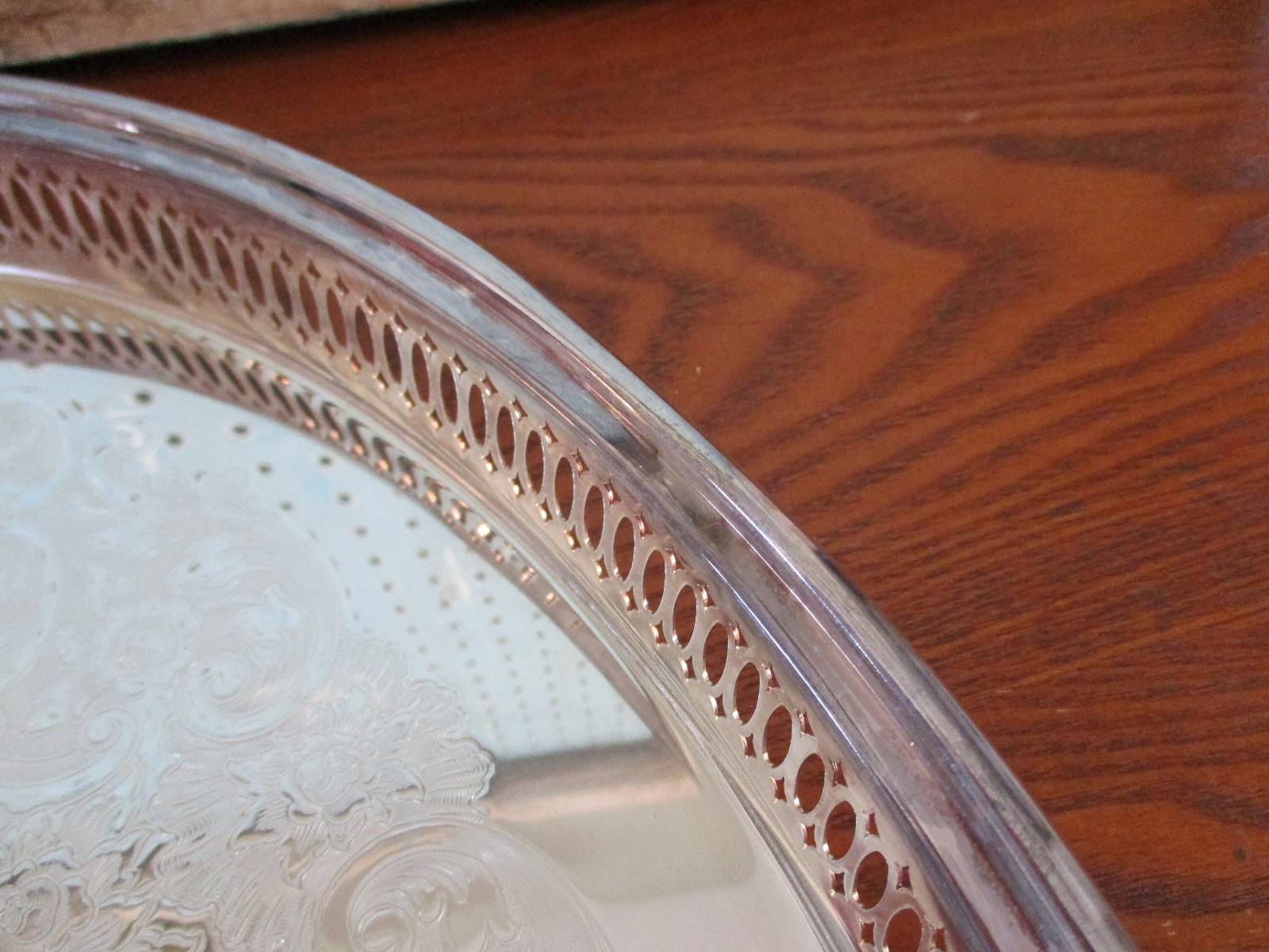 Vintage Leonard Silver Divided Relish Tray with Crystal Glass Insert
