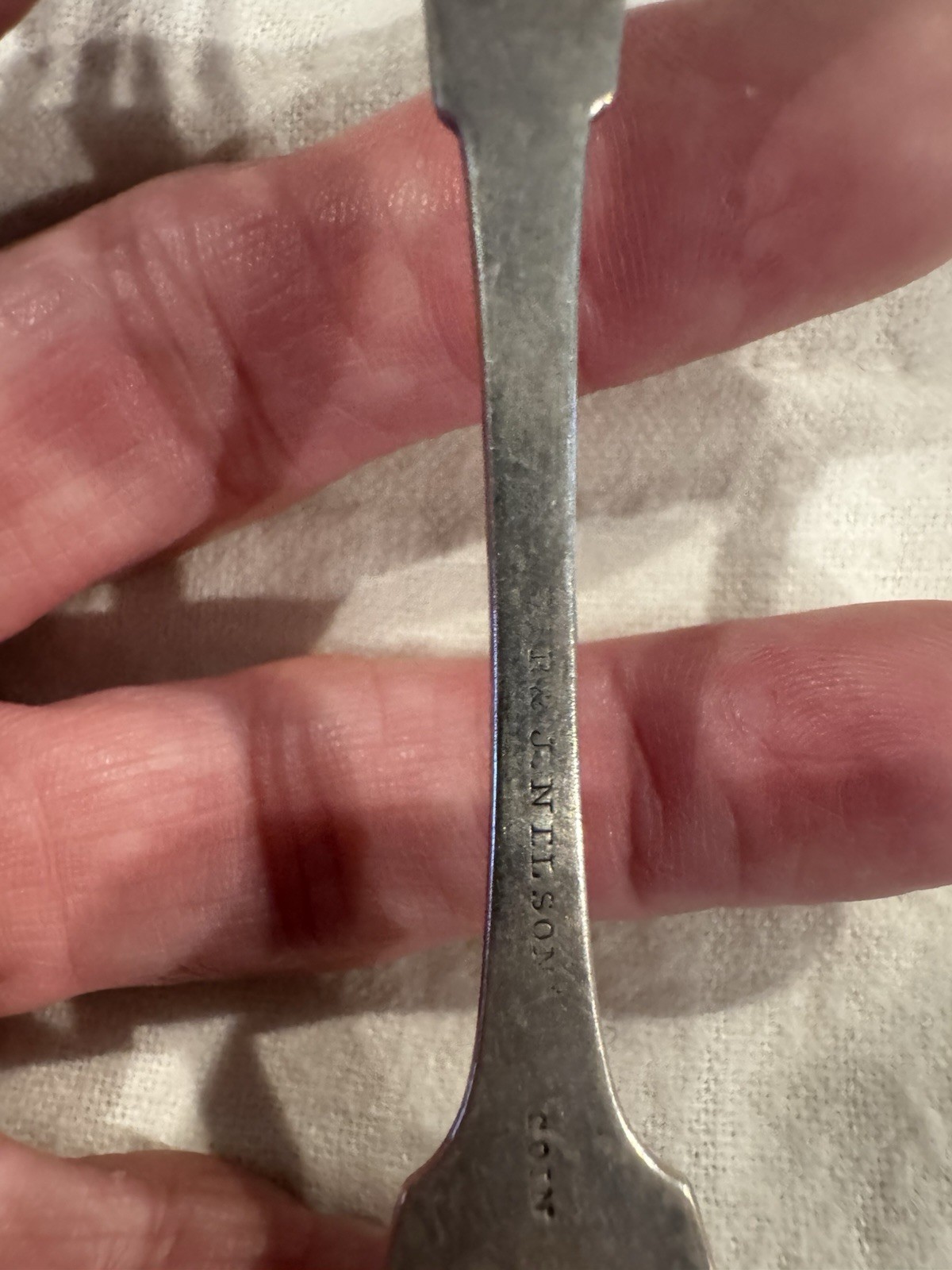 American Coin Silver Youth Fork R & J Nelson 15 G