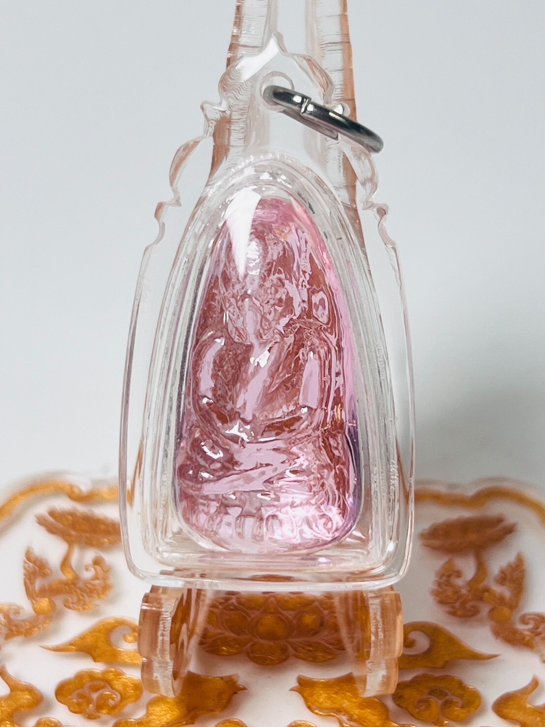 Phra Lp Thuad Tuad Monk LEKLAI Kaew Crystal Lucky charming Gemstone Magic AMULET
