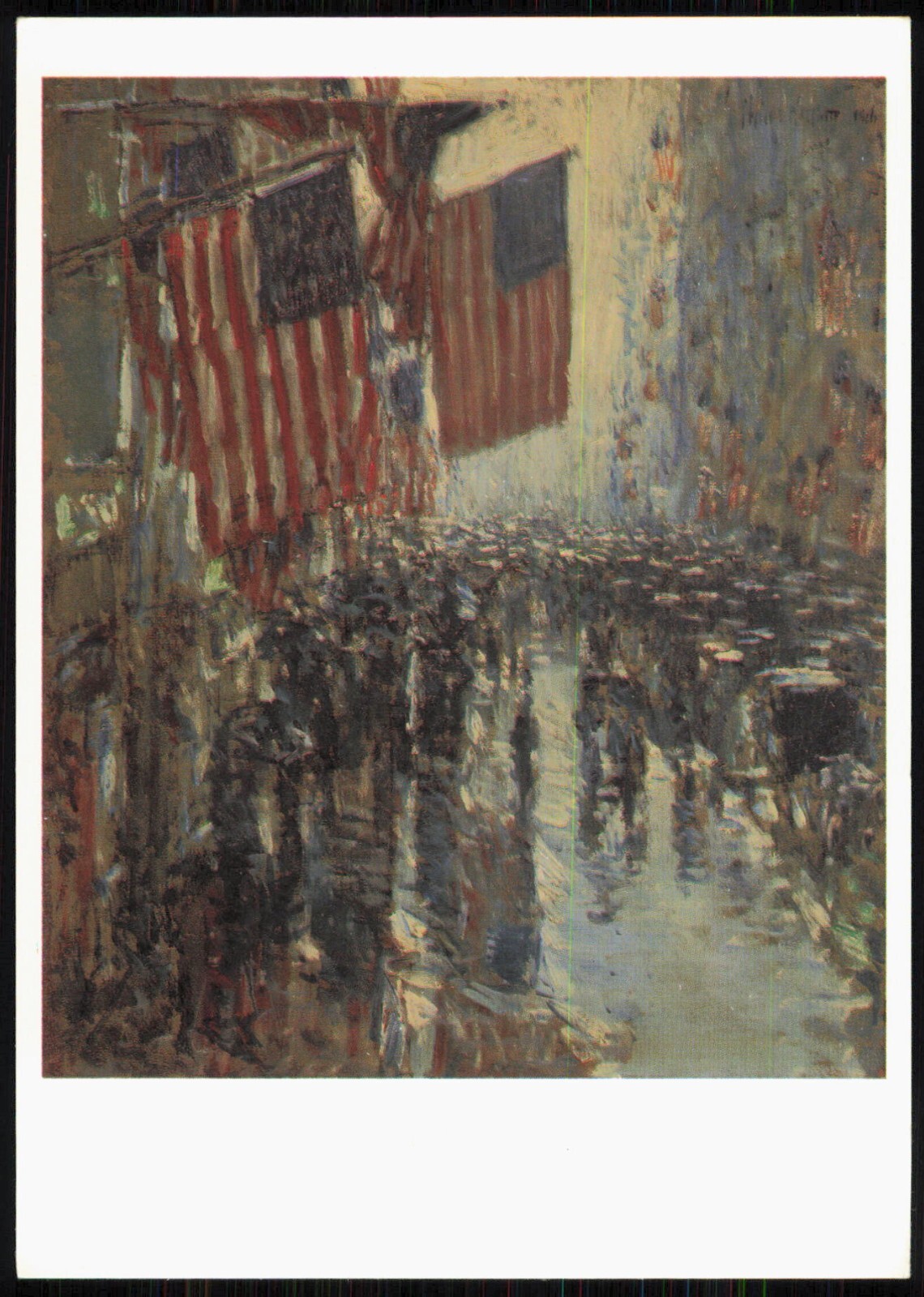 Rainy Day Fifth Avenue 1916 Art Postcard