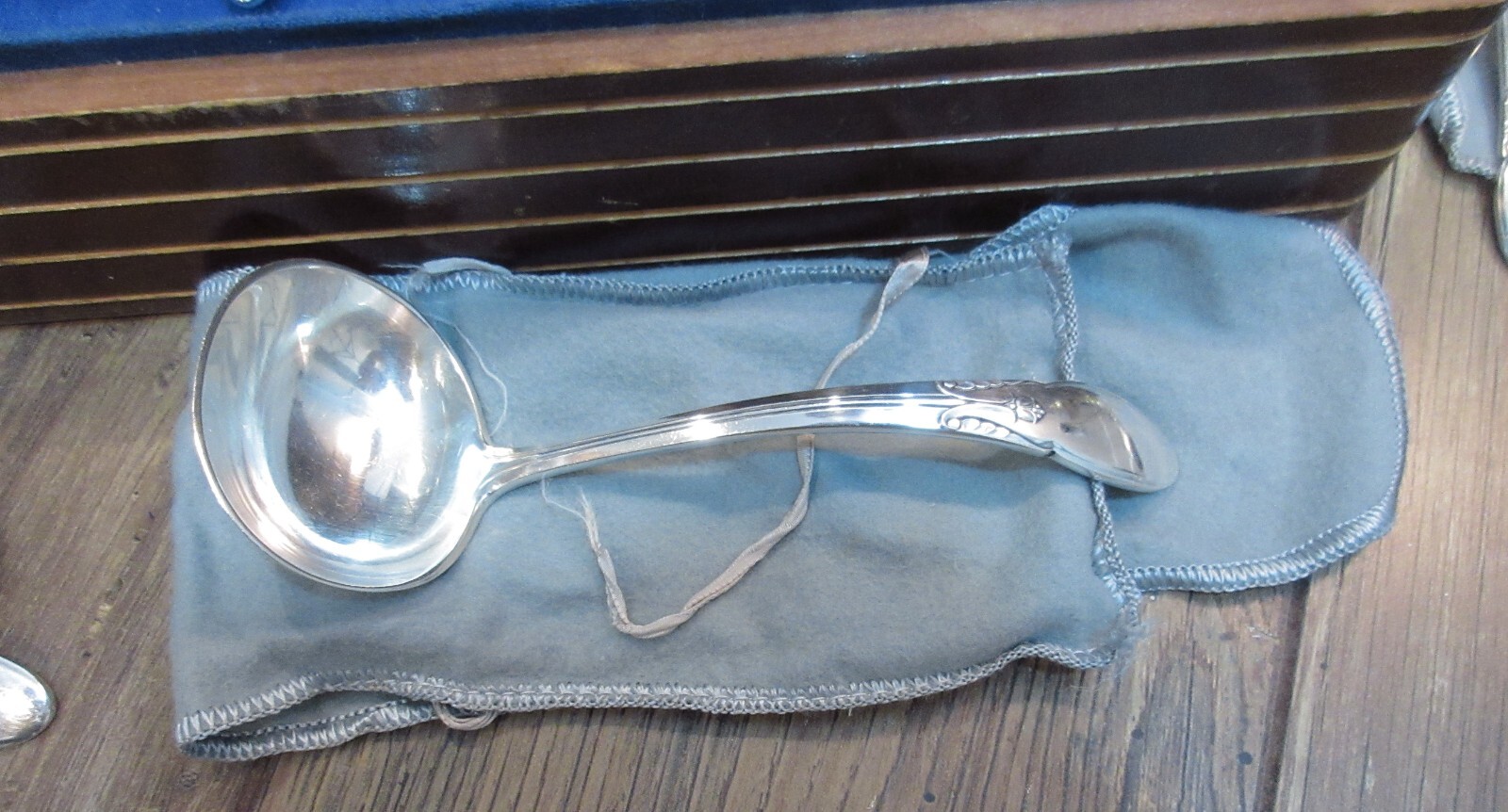 72 pc Alvin Cameo Pattern Silverplate Flatware Set 1935 Art Deco Iced Tea Spoons